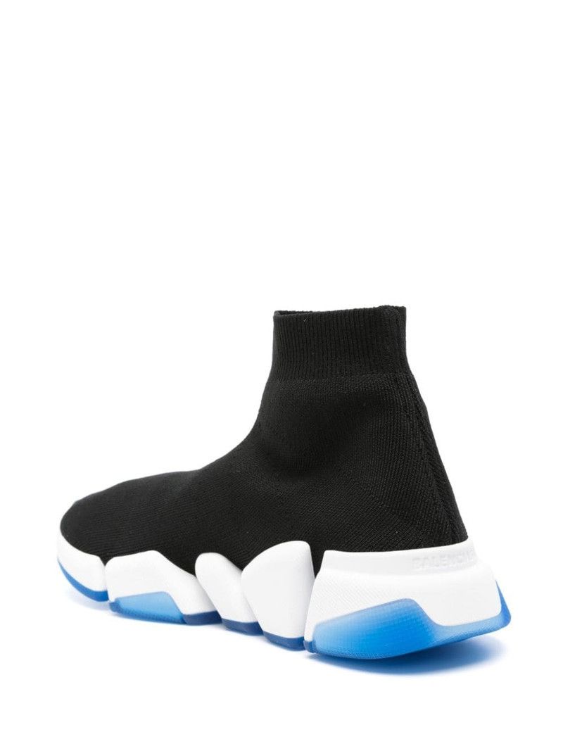 Balenciaga o1tr1nto1125 Speed 2.0 Hi-Top Sneakers in Black Size US 8 / IT 38 - 3 Thumbnail