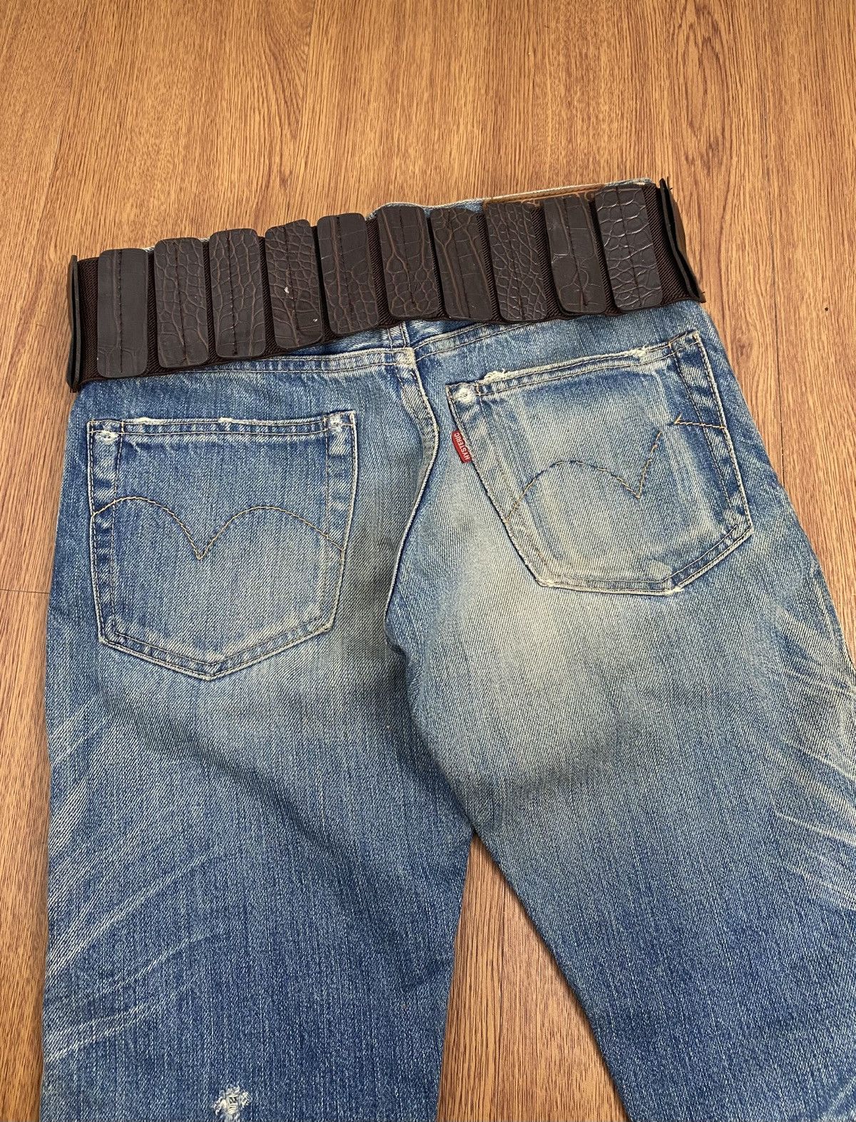 If Six Was Nine × Japanese Brand × Le Grande Bleu (L.G.B.) Alligator leather belt Size ONE SIZE - 3 Thumbnail