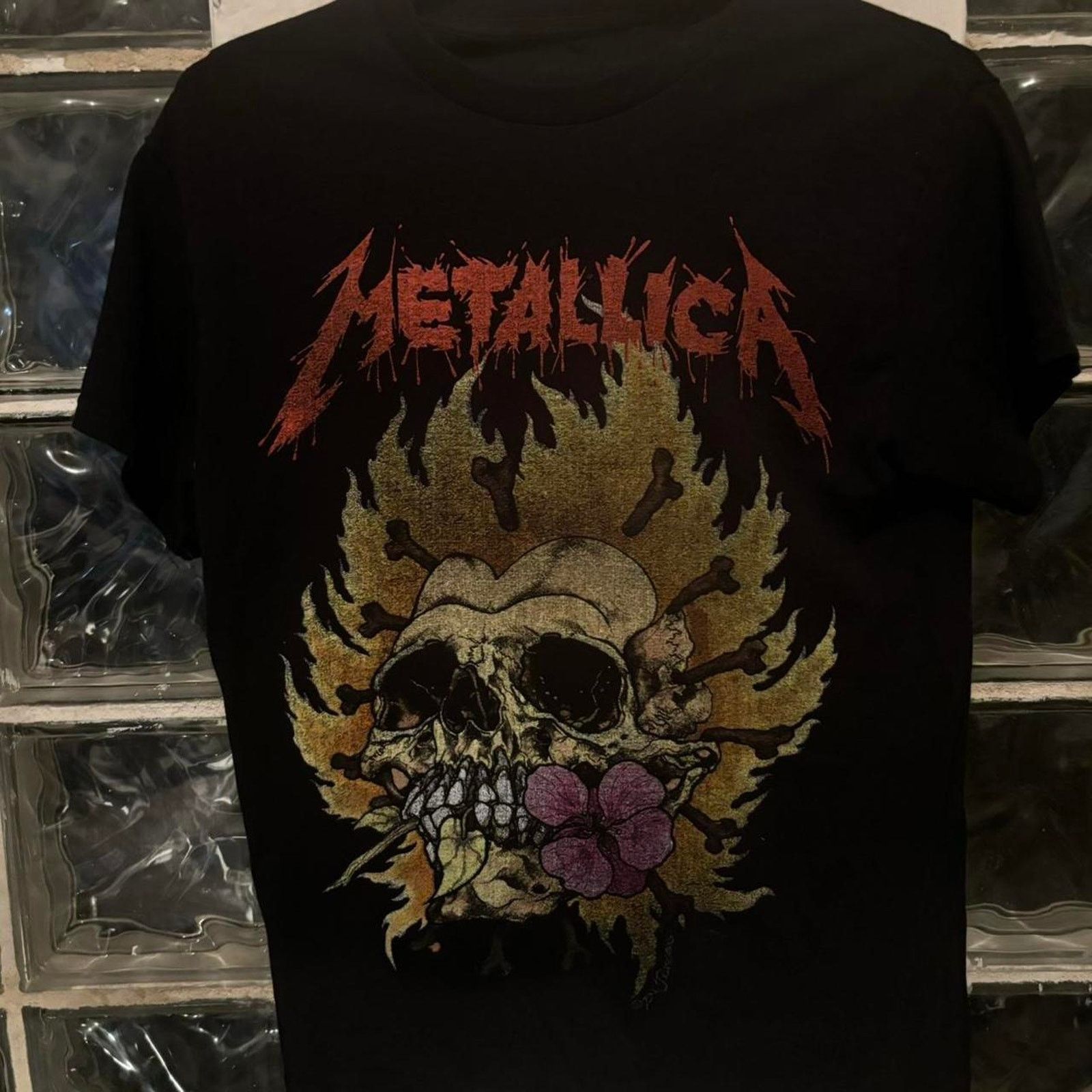 Other Metallica skull flower graphic tee Size US XS / EU 42 / 0 - 1 Thumbnail