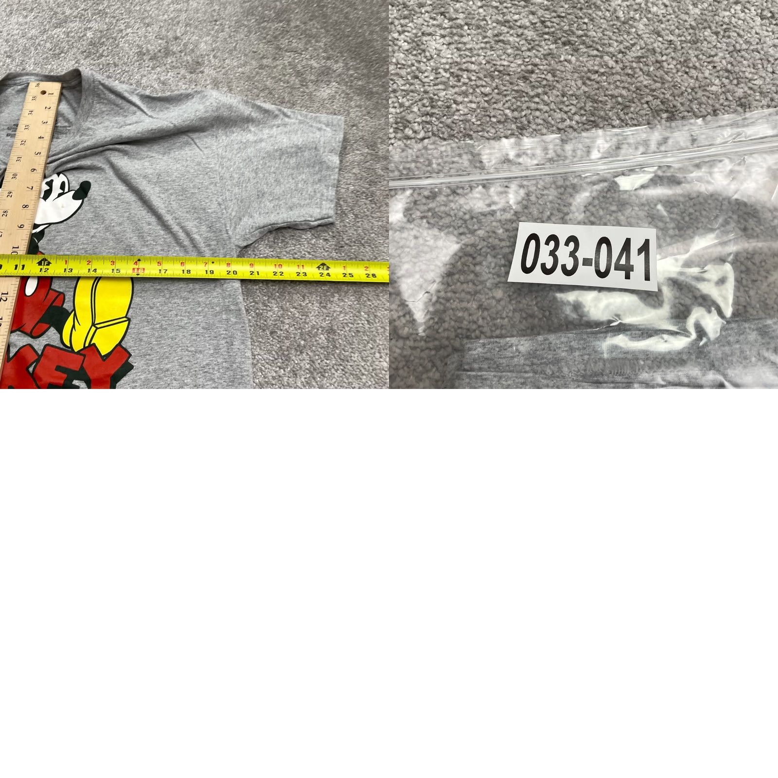 Disney Disney Mickey Mouse Graphic T-Shirt Mens Large Gray Crew Neck Short Sleeve Tee Size US L / EU 52-54 / 3 - 8 Thumbnail