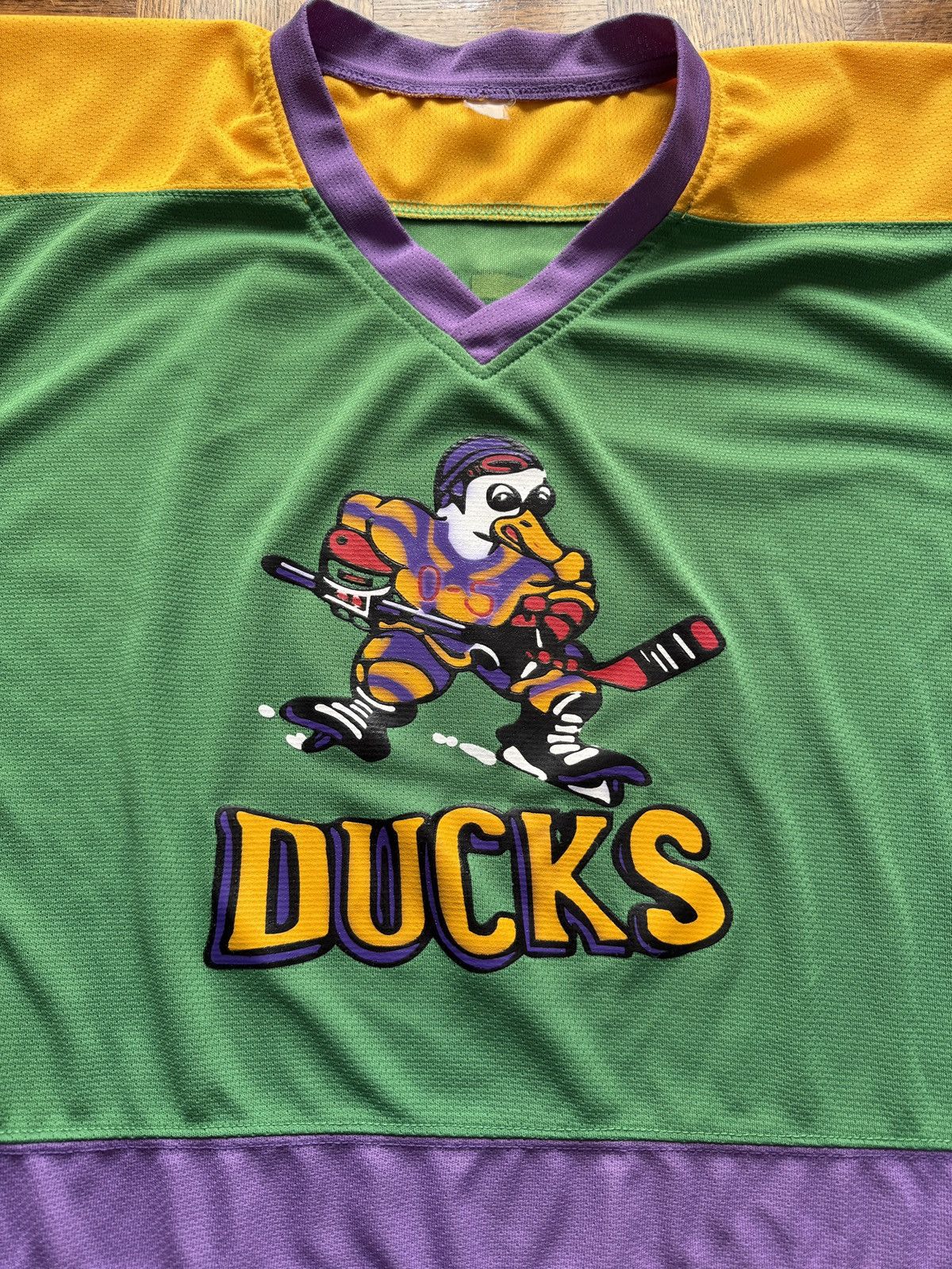 Vintage Vintage Mighty Ducks Fulton Reed Movie Hockey Jersey Size US L / EU 52-54 / 3 - 3 Thumbnail