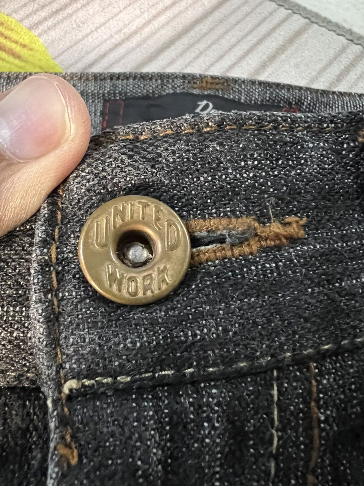 If Six Was Nine × Le Grande Bleu (L.G.B.) VINTAGE 90’S STYLE DOMINATE HANDCRAFTED NICE DESIGN JEANS Size US 32 / EU 48 - 17 Thumbnail