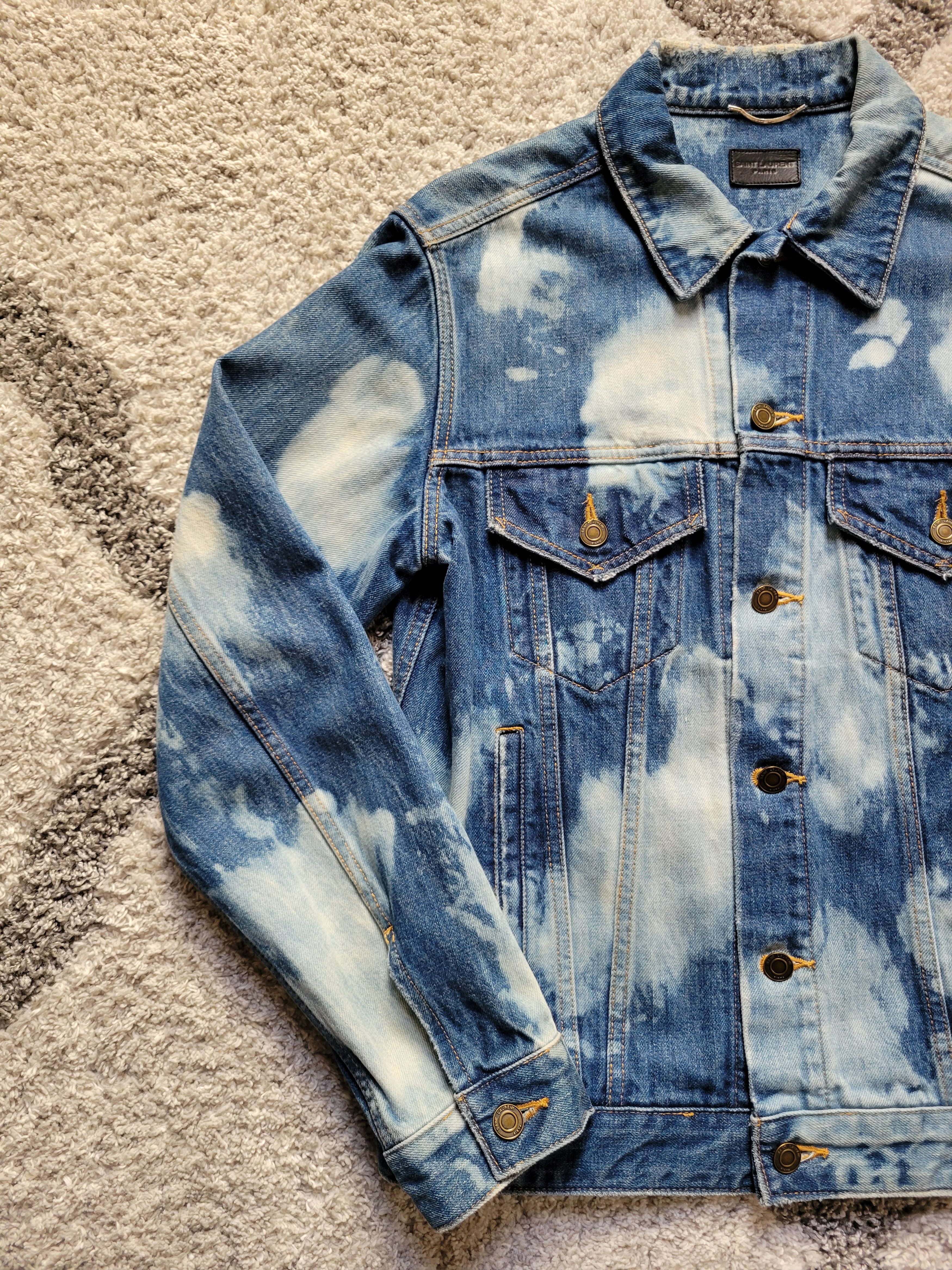 Hedi Slimane × Saint Laurent Paris × Yves Saint Laurent SS16 Bleached Denim Jacket Hedi Surf Sound Size US M / EU 48-50 / 2 - 6 Thumbnail