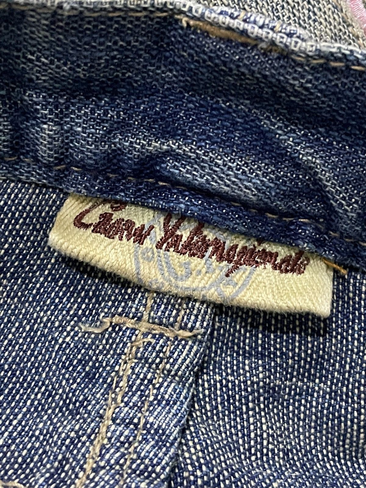 Guru × Hysteric Glamour × Japanese Brand Gumu Japan Boro Patchwork Cut & Sew Leather Trimmed Jeans Size US 32 / EU 48 - 23 Thumbnail