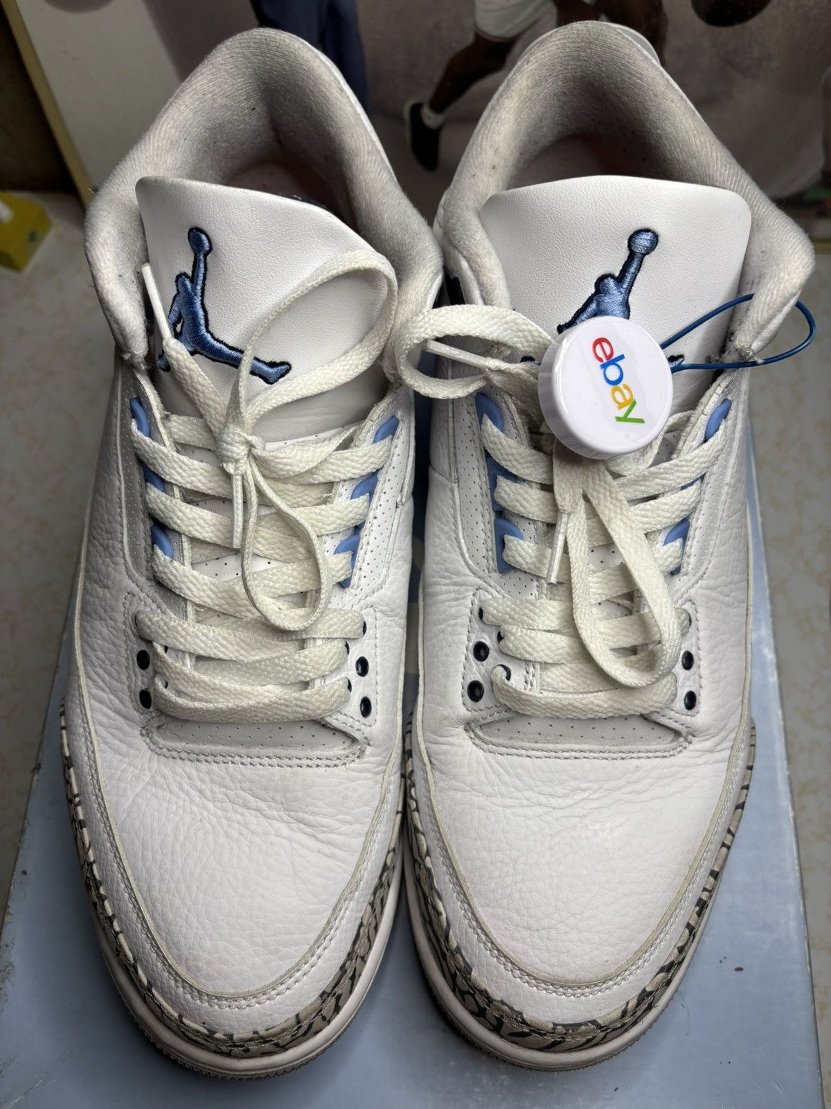 Jordan Brand Air Jordan 3 Retro UNC Size US 11.5 / EU 44-45 - 2 Thumbnail