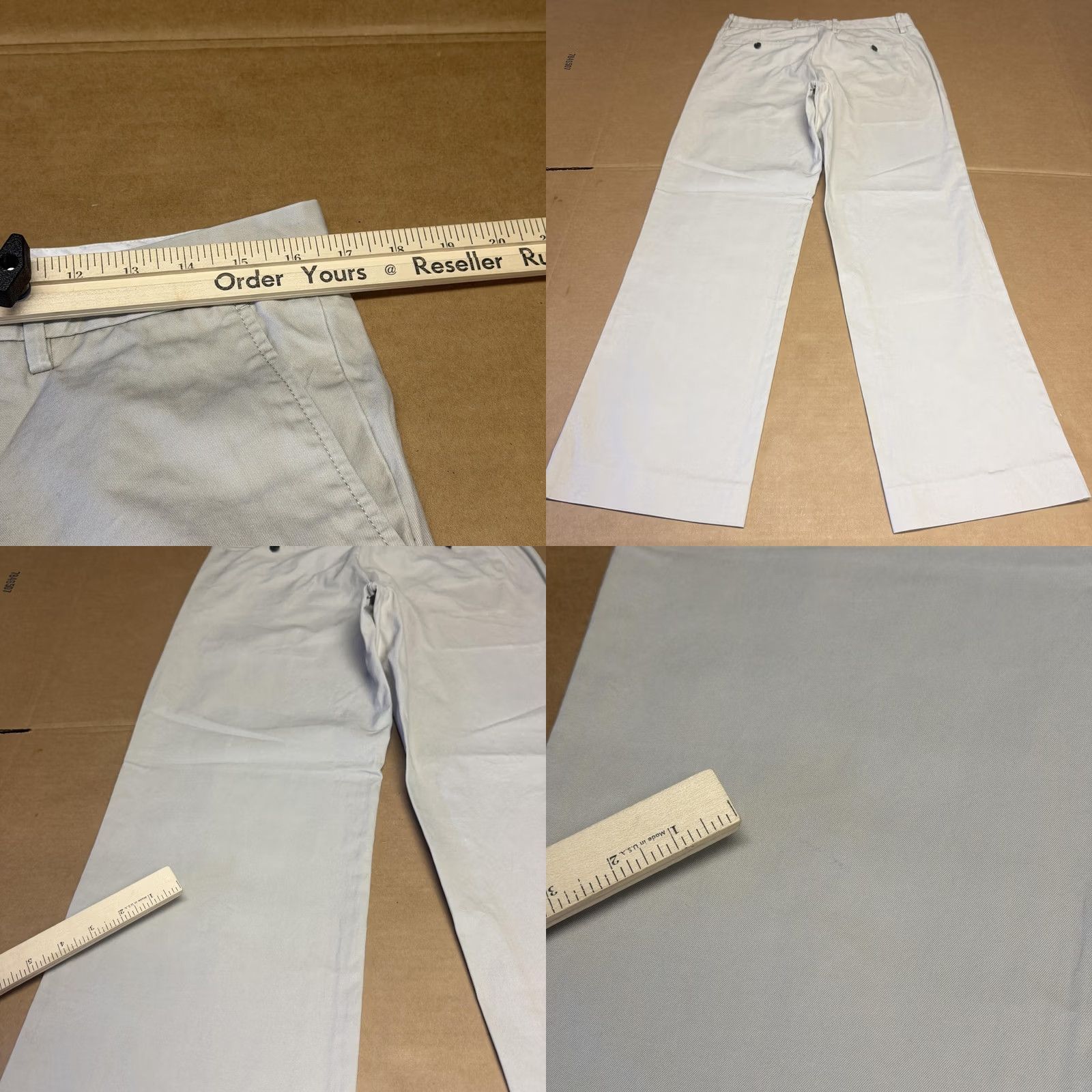 Armani Exchange Armani Exchange Pants Mens 33x30 Khaki Beige Chino Flat Front Straight Casual Size US 33 - 9 Thumbnail