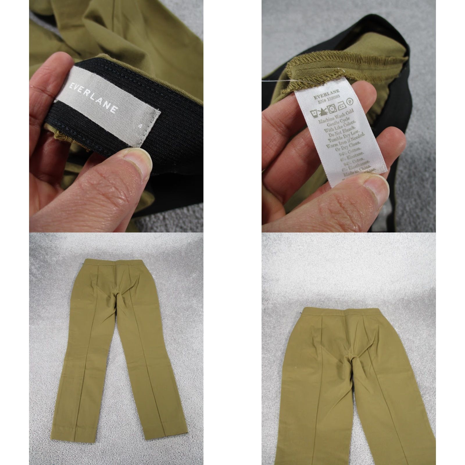 Everlane EVERLANE Pants Womens 4 Brown Slim Fit Side Zip Dress Size 27" / US 4 / IT 40 - 8 Thumbnail