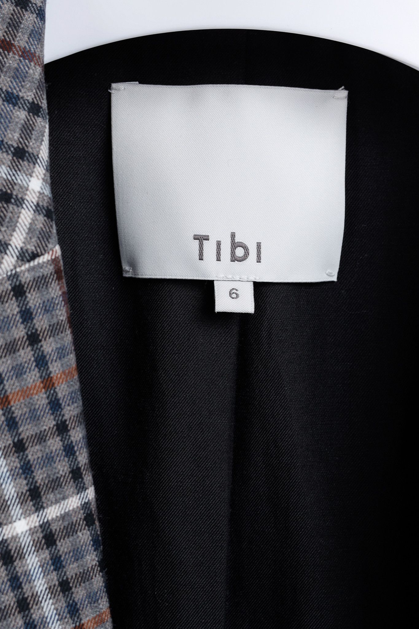 Tibi Tibi Gabe Blazer Slit-Elbow Windowpane Check Blazer Size M / US 6-8 / IT 42-44 - 4 Thumbnail