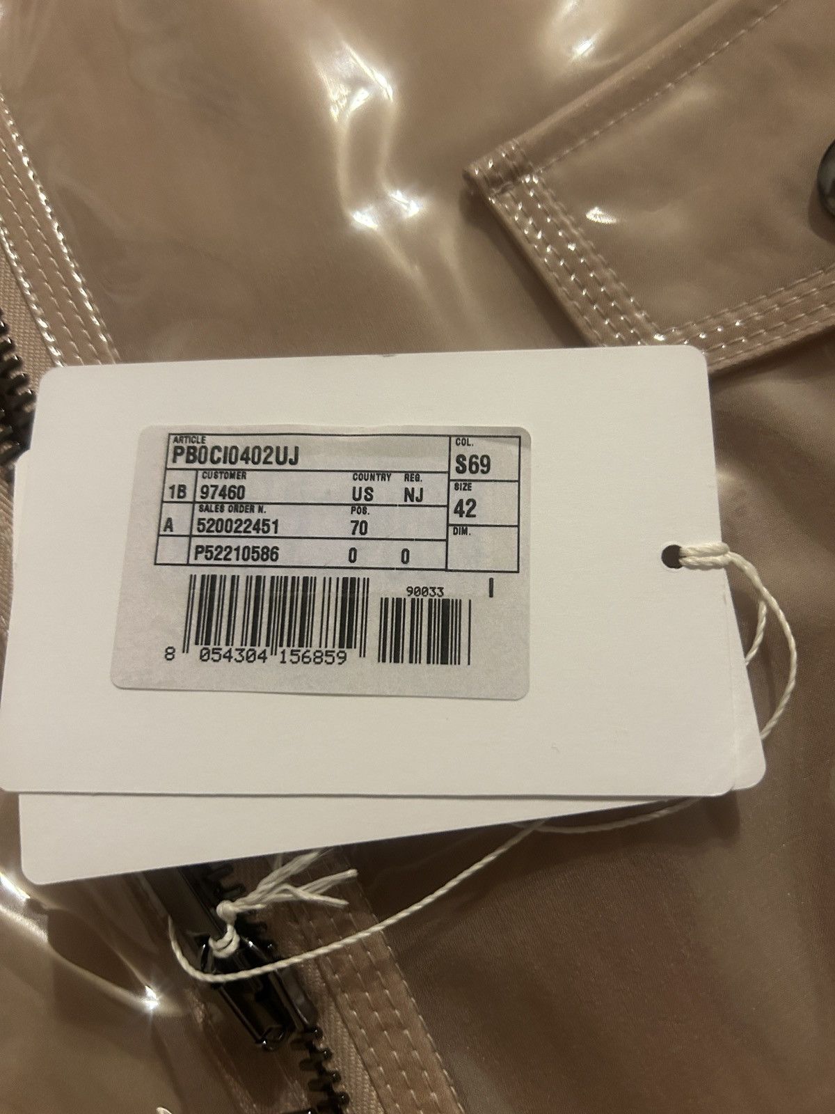 Valentino VALENTINO GARAVANI Zip-detailed vinyl Jacket Blush IT 42 Size M / US 6-8 / IT 42-44 - 8 Thumbnail