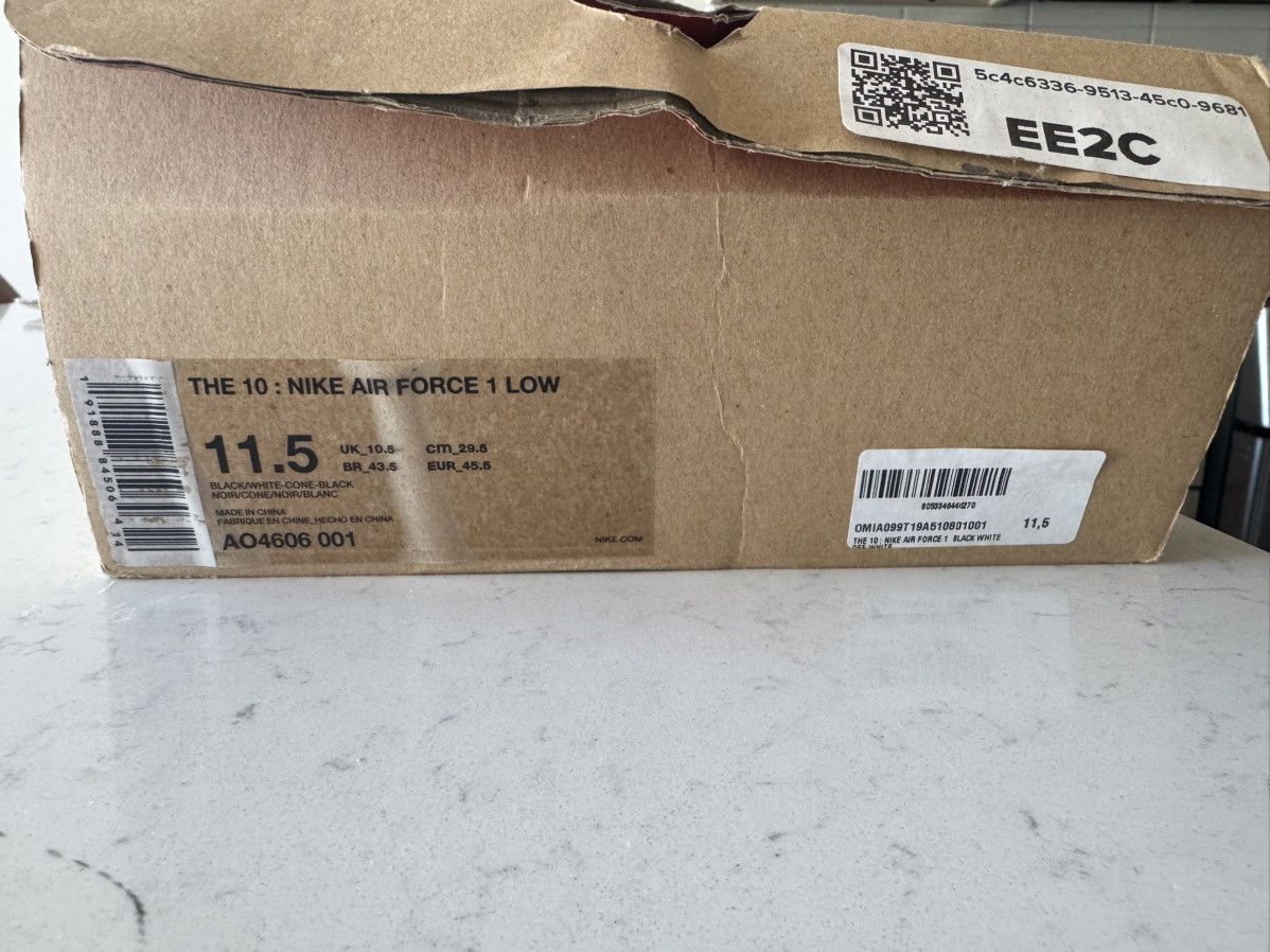 Nike × Off-White Nike Off White Air Force 1 Low Size US 11.5 / EU 44-45 - 8 Thumbnail