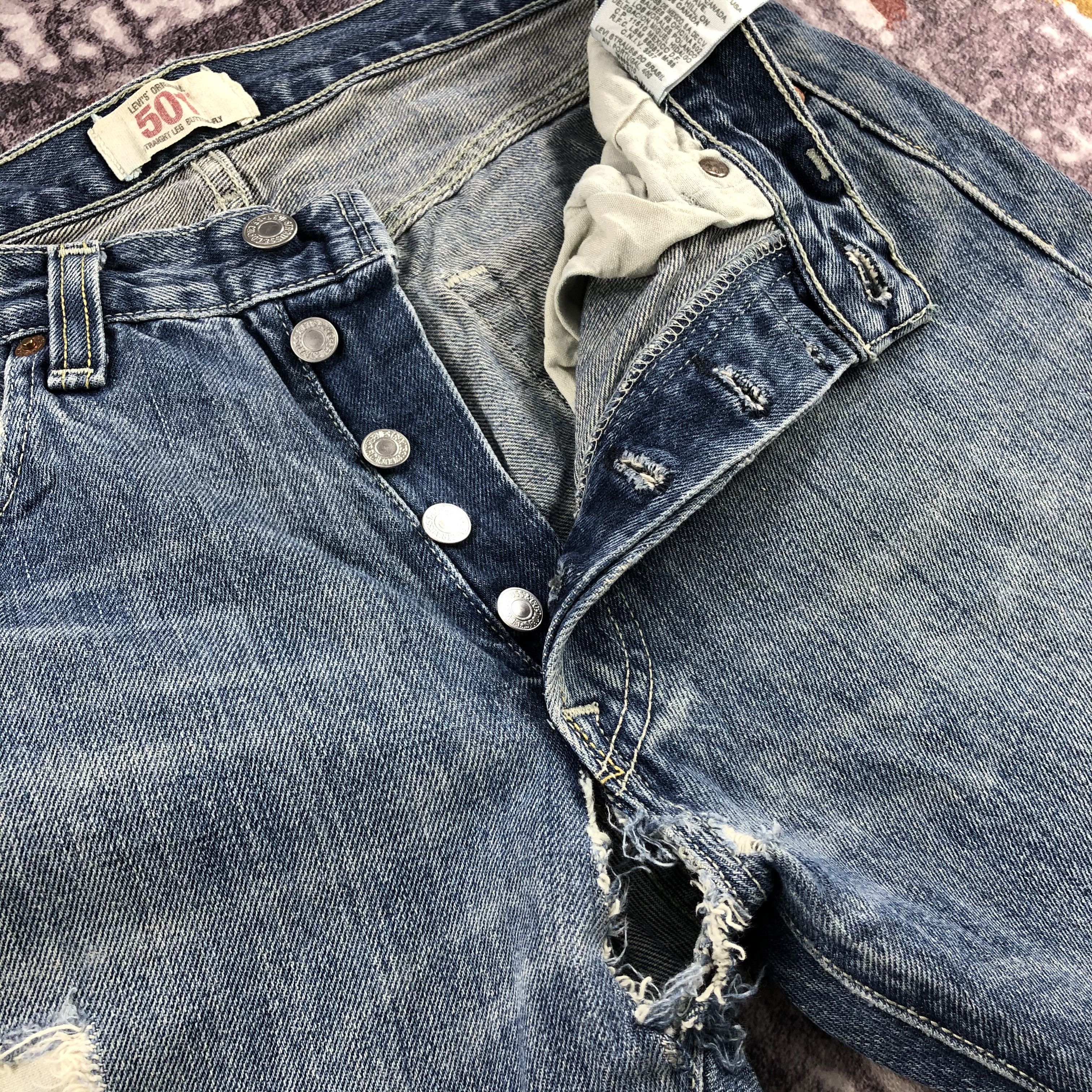 Levi's Vintage Blue Wash Levis 501 Jeans-JM2101 Size US 32 / EU 48 - 8 Thumbnail