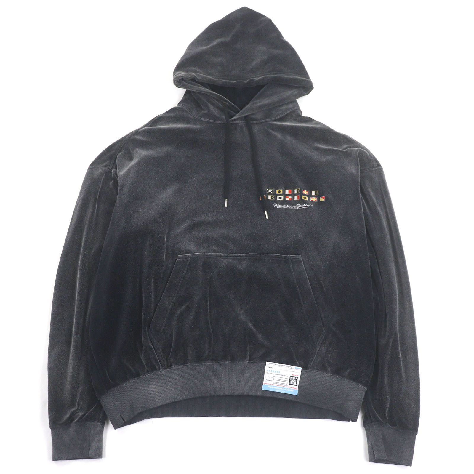 Other Other Maison MIHARA YASUHIRO Wide Back Velour Hoodie Others Sweatshirts & Hoodies DUTY FREE for USA Size ONE SIZE - 1 Thumbnail
