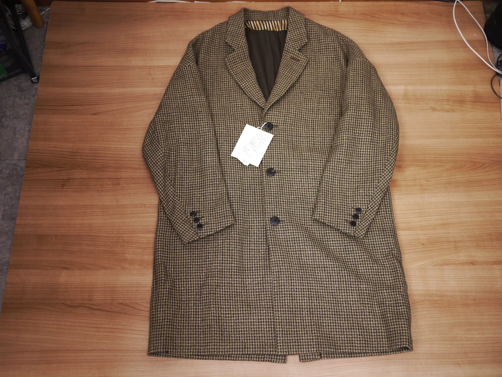Visvim Visvim Hammons Tweed Coat for Sale Size US S / EU 44-46 / 1 - 1 Thumbnail