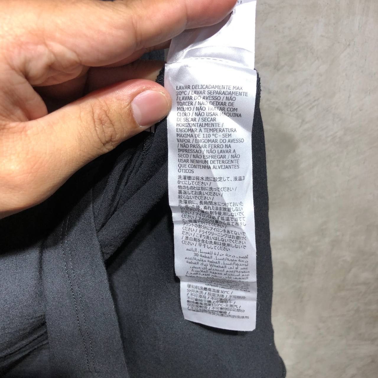 Gucci Logo Made in Italy Black on Black tee