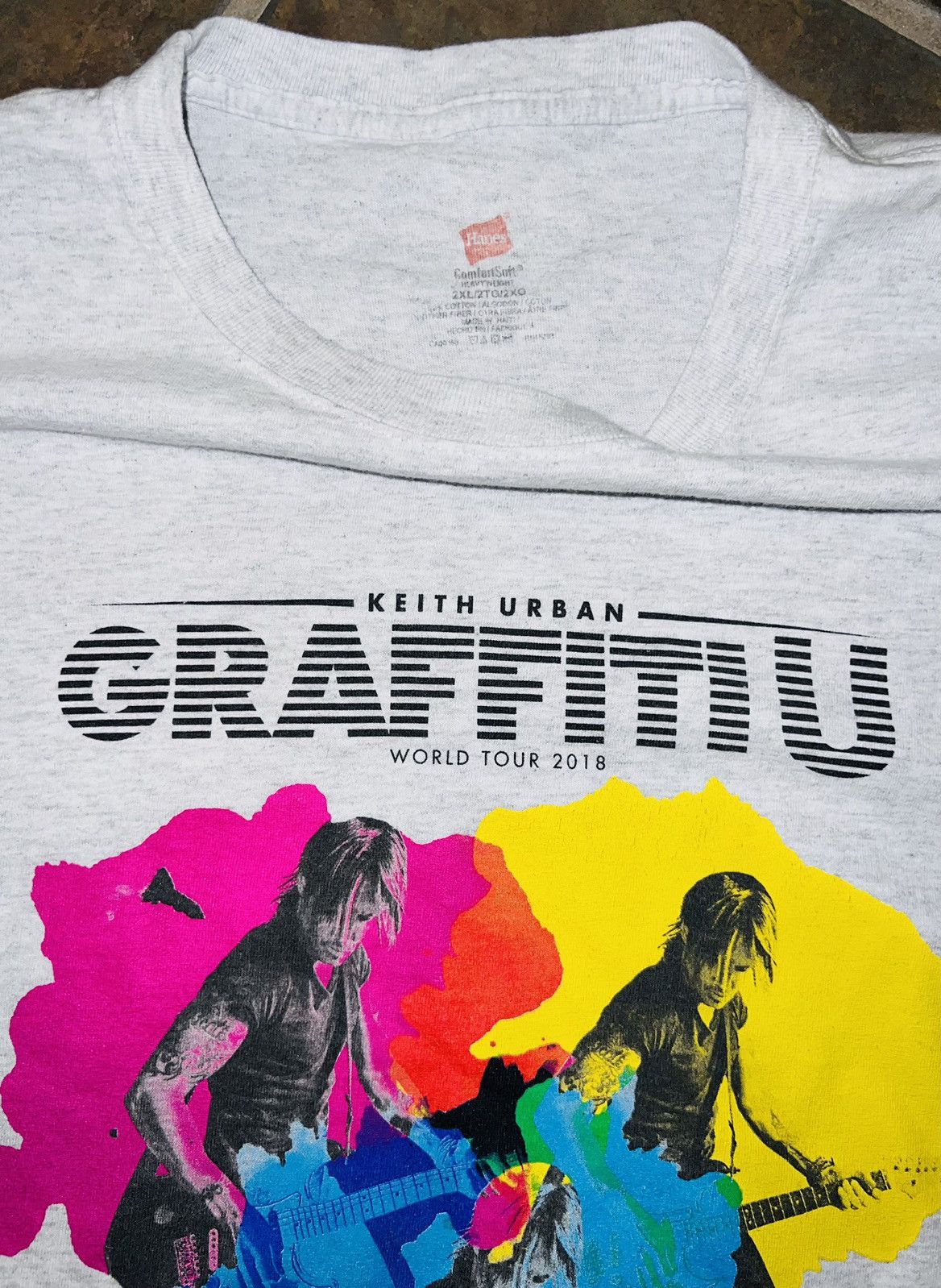 Band Tees × Vintage 2018 KEITH URBAN WORLD TOUR T-SHIRT Size US XXL / EU 58 / 5 - 6 Thumbnail