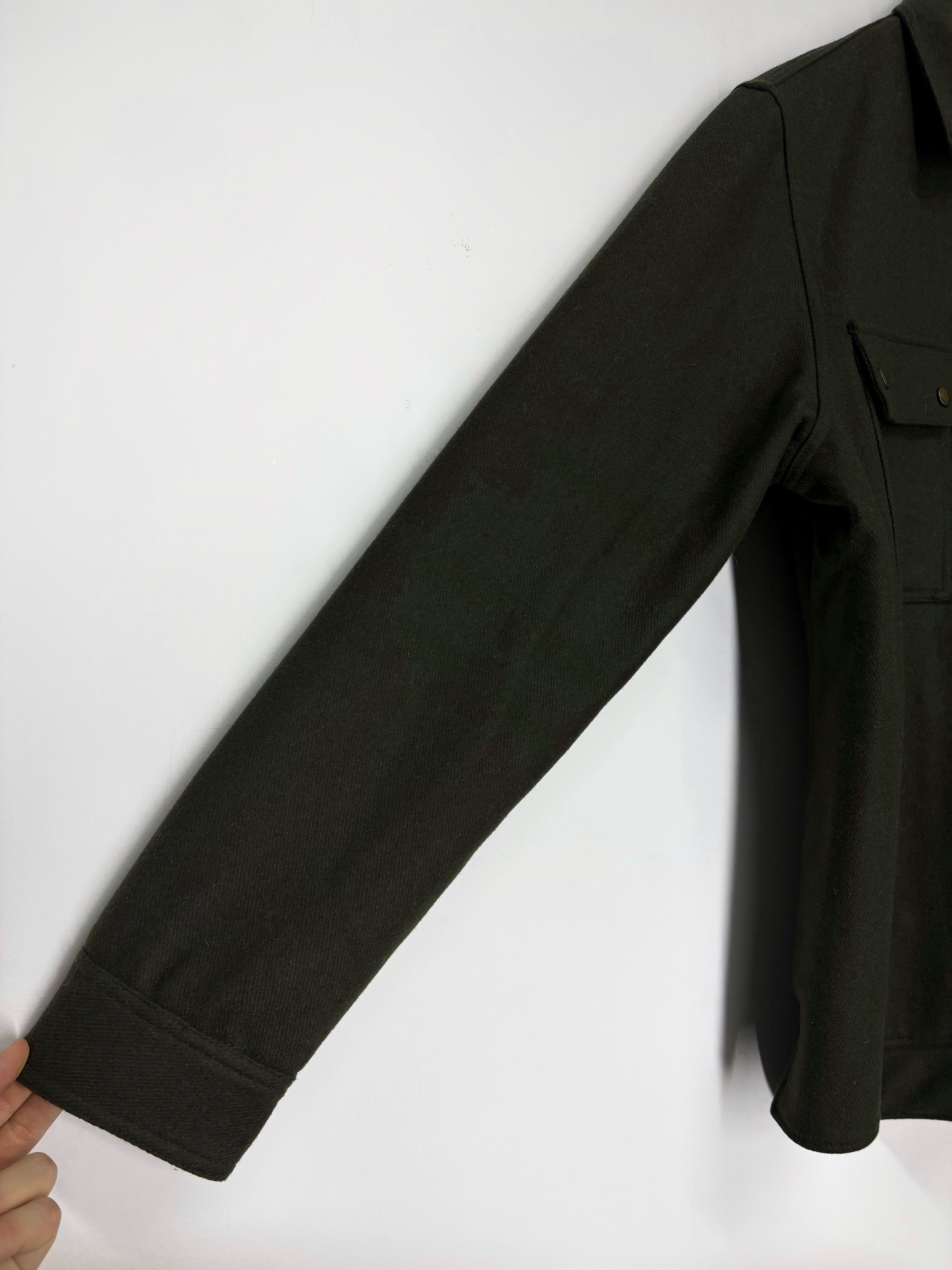 Zadig & Voltaire Zadig & Voltaire Paris Green Wool Button Up Worker Jacket Size US L / EU 52-54 / 3 - 9 Thumbnail