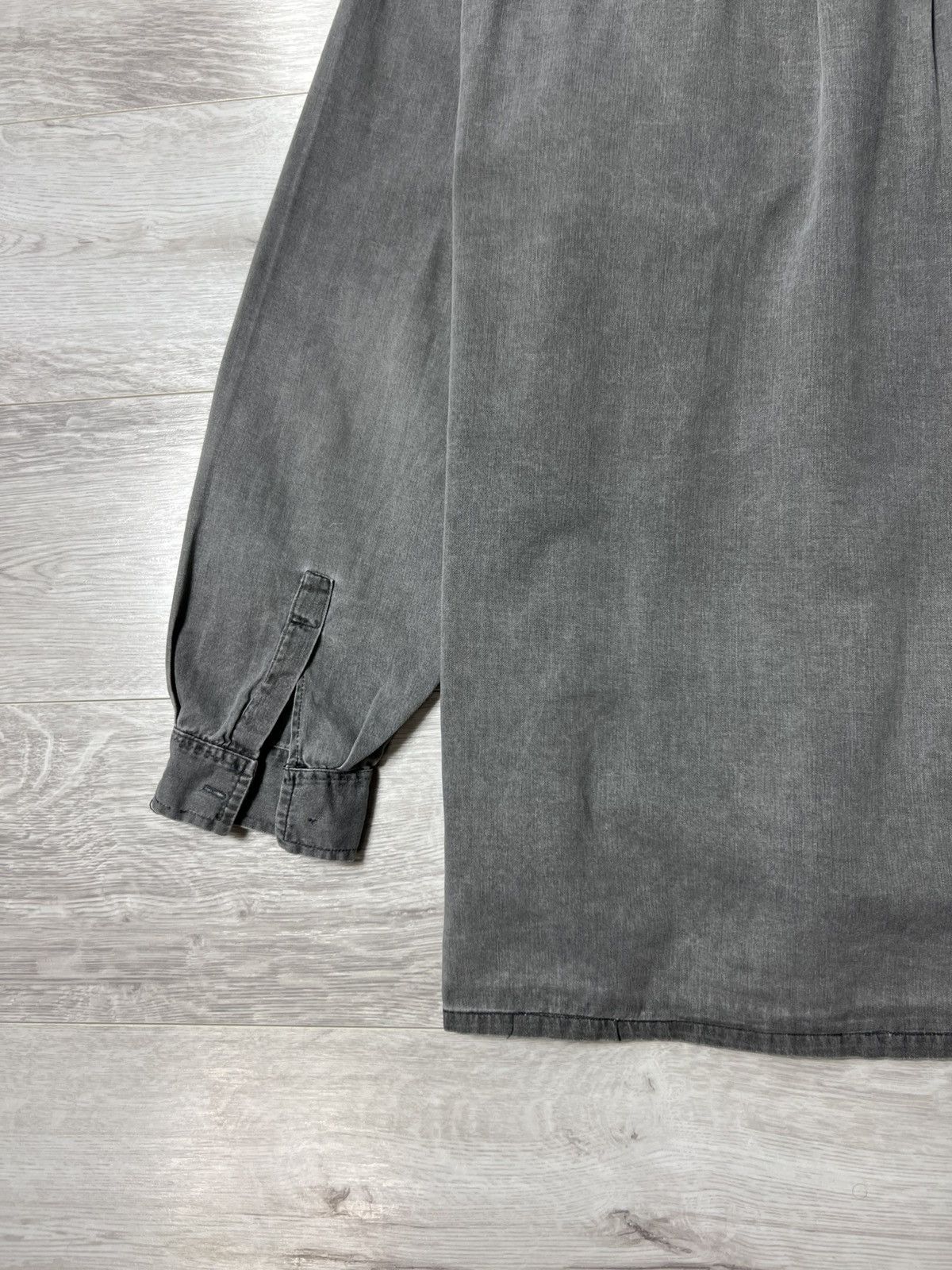 Salomon Vintage Equipe by Salomon Button Shirt Faded Grey Overshirt Size US L / EU 52-54 / 3 - 15 Thumbnail