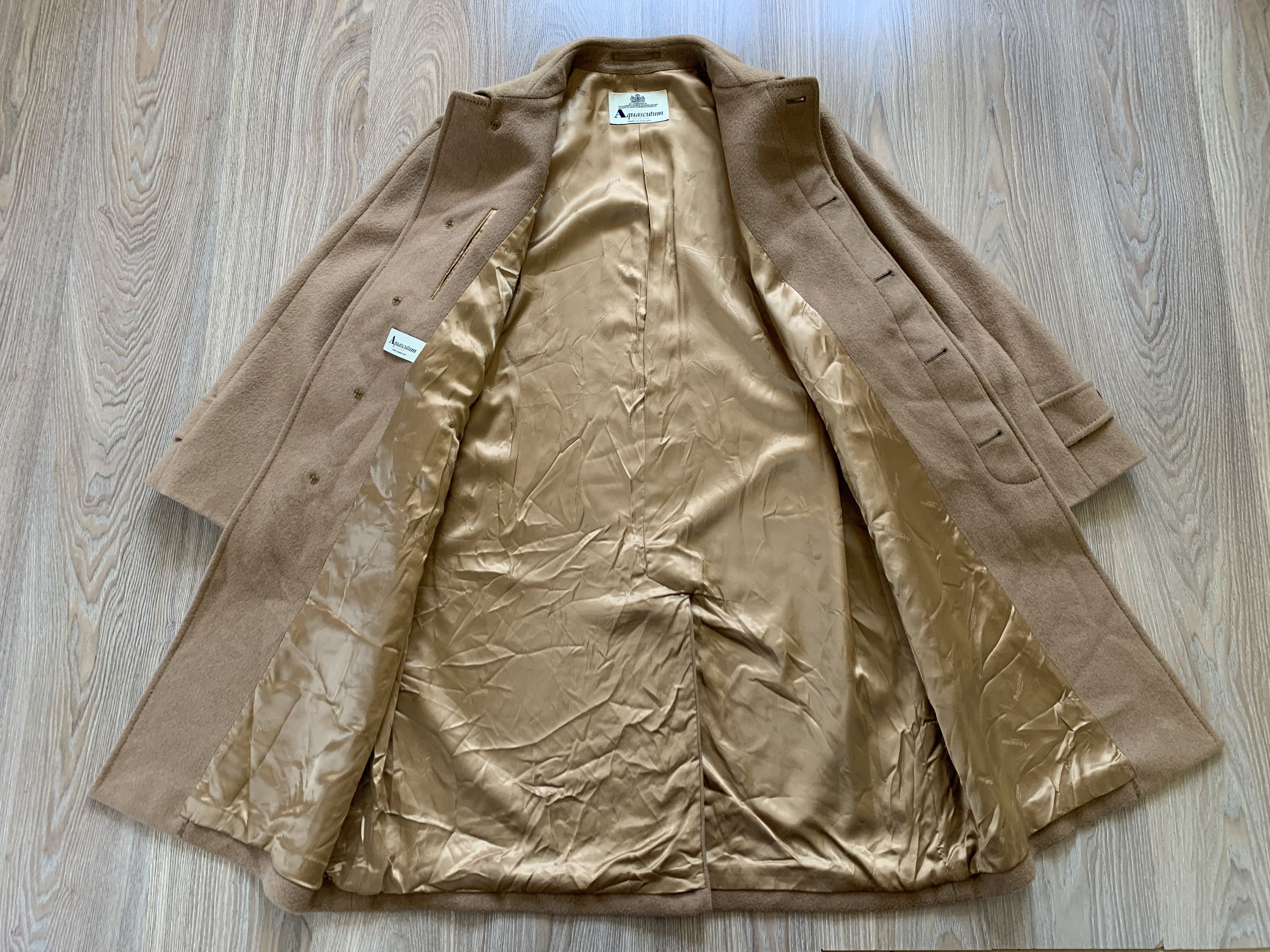 Aquascutum × Vintage Aquascutum Of London Pure Camelhair Vintage Womens Coat Size XXL / US 16-18 / IT 52-54 - 5 Thumbnail