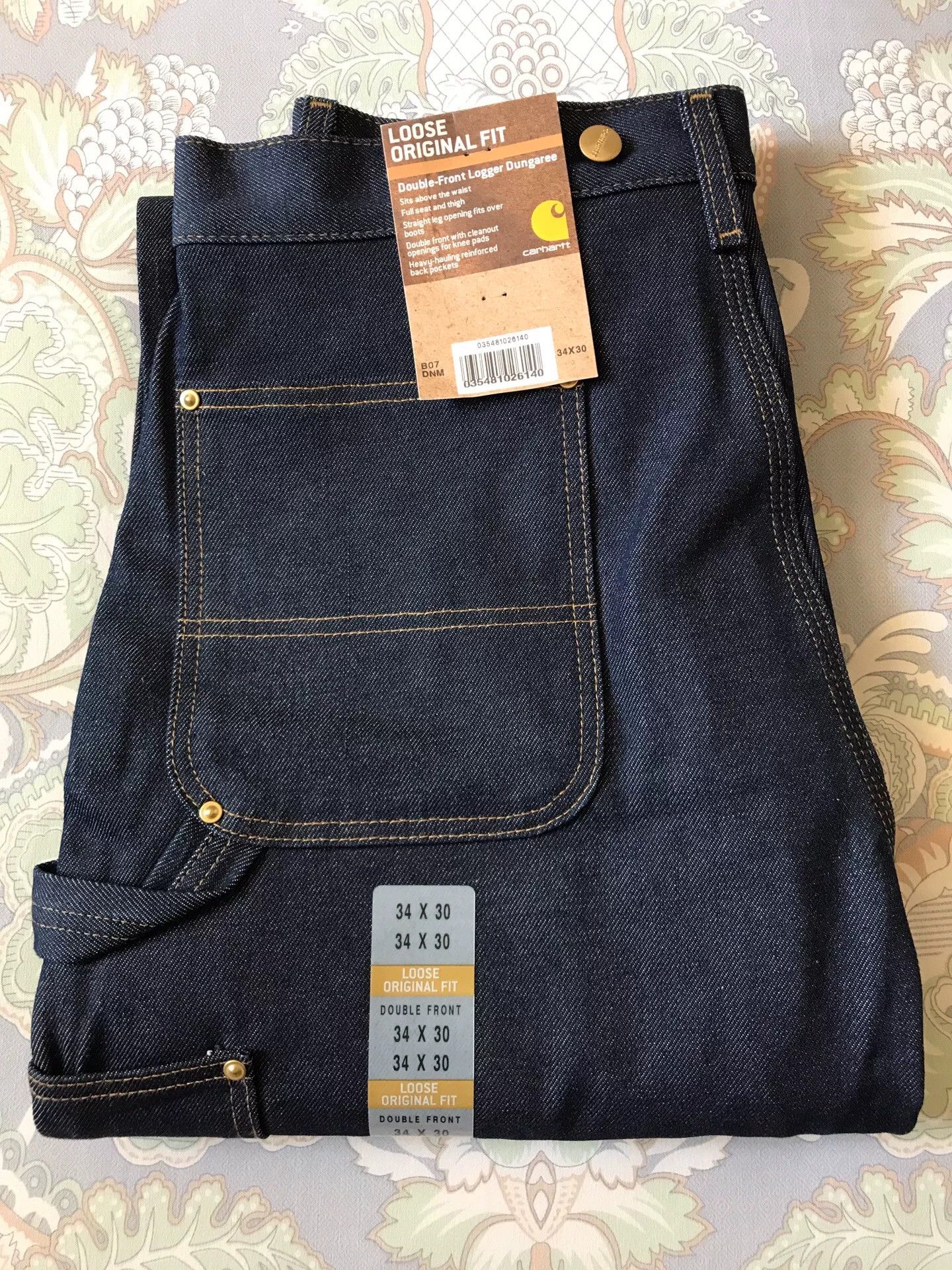 Carhartt Carhartt B07 Raw Denim Double Knee Jeans W34L30 Size US 34 / EU 50 - 1 Thumbnail