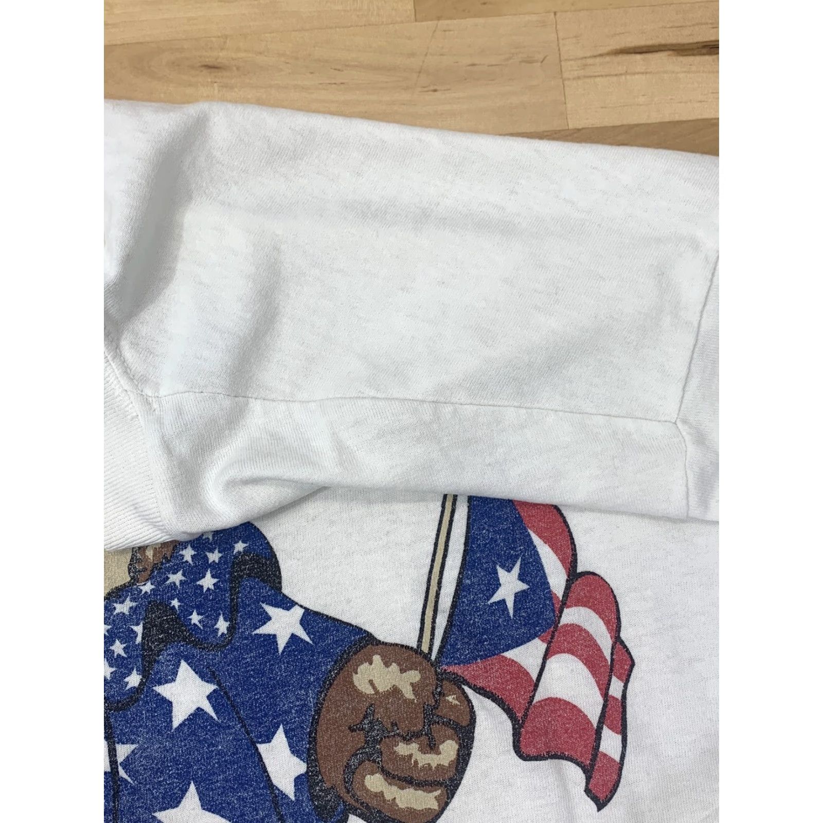 Vintage VINTAGE Big And Tall White Shirt 3XL Adult Men Short Sleeve T-Shirt American Puerto Rican Pride Size US XXL / EU 58 / 5 - 5 Thumbnail