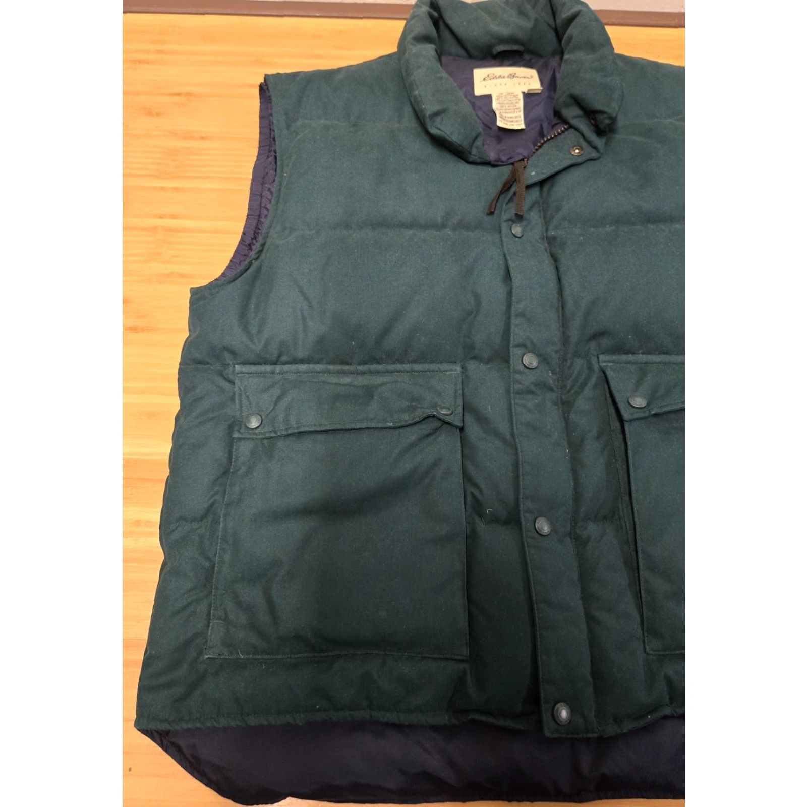 Eddie Bauer VINTAGE Eddie Bauer Vest Mens XL Green Goose Down Puffer Quilted Outdoor Winter Warm Size US XL / EU 56 / 4 - 3 Thumbnail