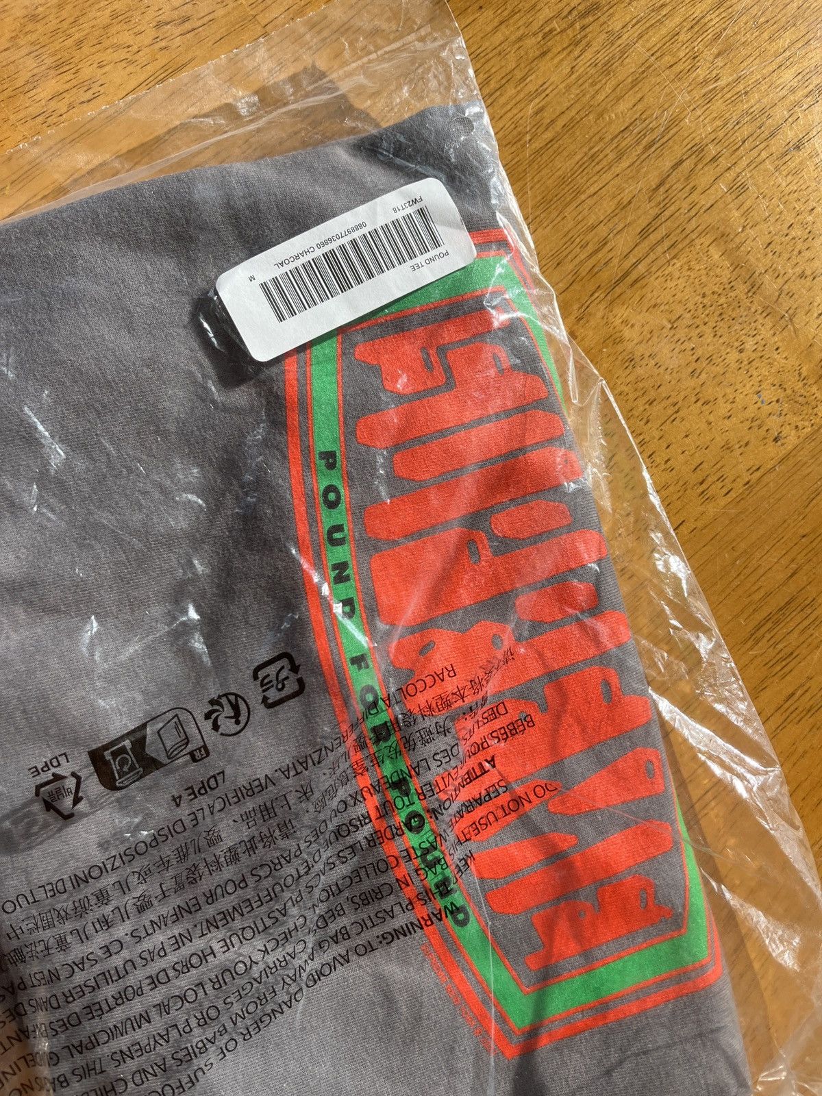 Supreme Supreme Pound Tee Charcoal M Size US M / EU 48-50 / 2 - 5 Thumbnail