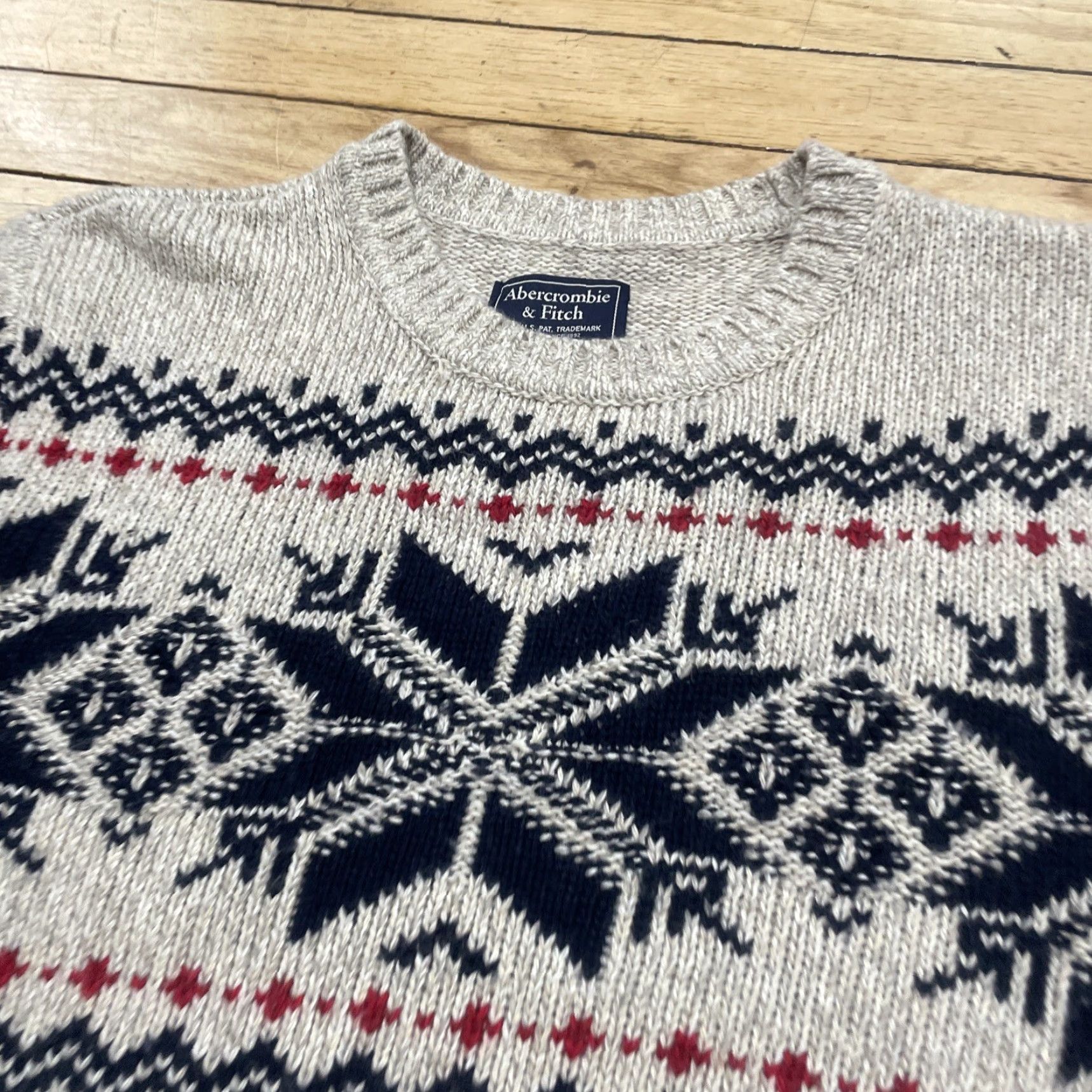 Abercrombie & Fitch VINTAGE Abercrombie & Fitch Fisherman Core Nordic Fair Isle Knit Sweater Mens M Size US M / EU 48-50 / 2 - 3 Thumbnail