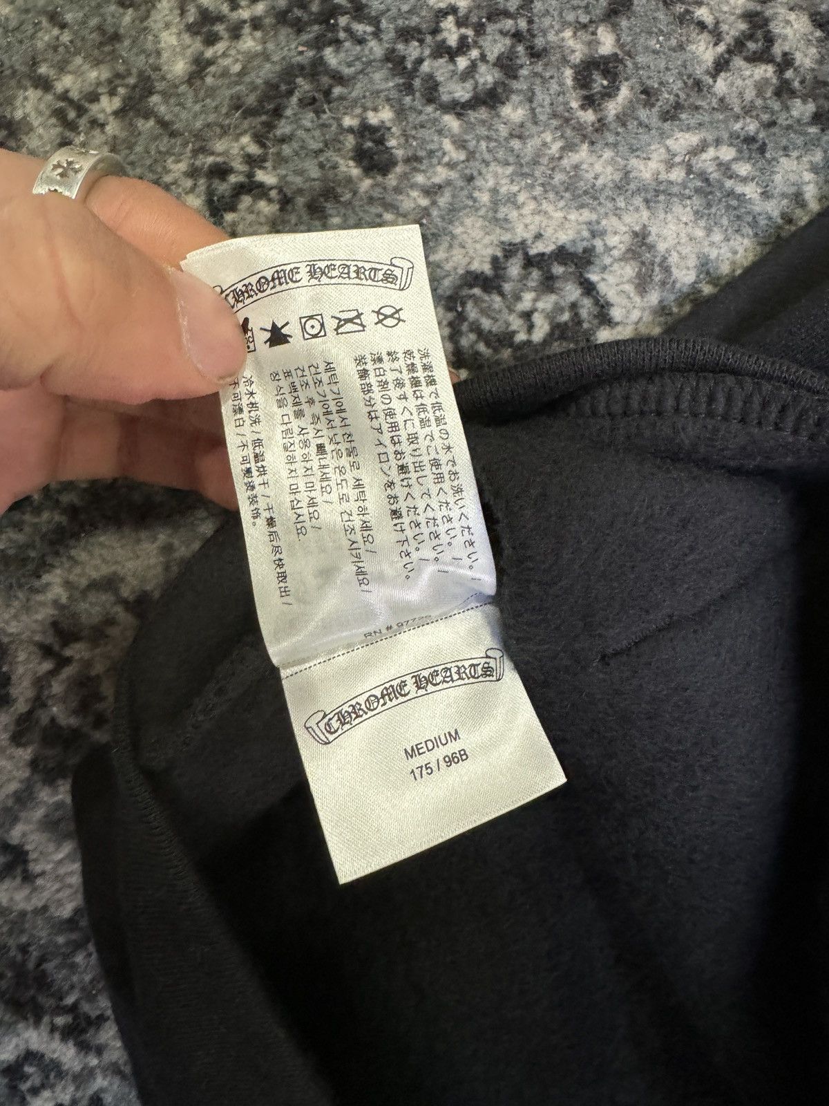 Chrome Hearts New Chrome Hearts Black & Gold Glitter Script Hoodie Size US M / EU 48-50 / 2 - 7 Thumbnail