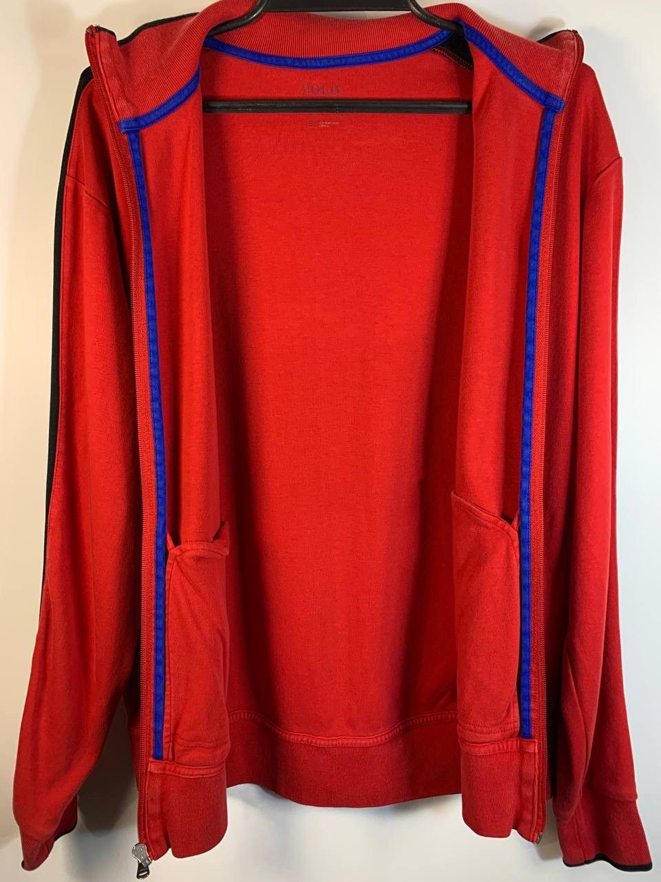 Polo Ralph Lauren Ralph Lauren Track Jacket Red Zip-Up Sweatshirt Full Zip Size US S / EU 44-46 / 1 - 12 Thumbnail