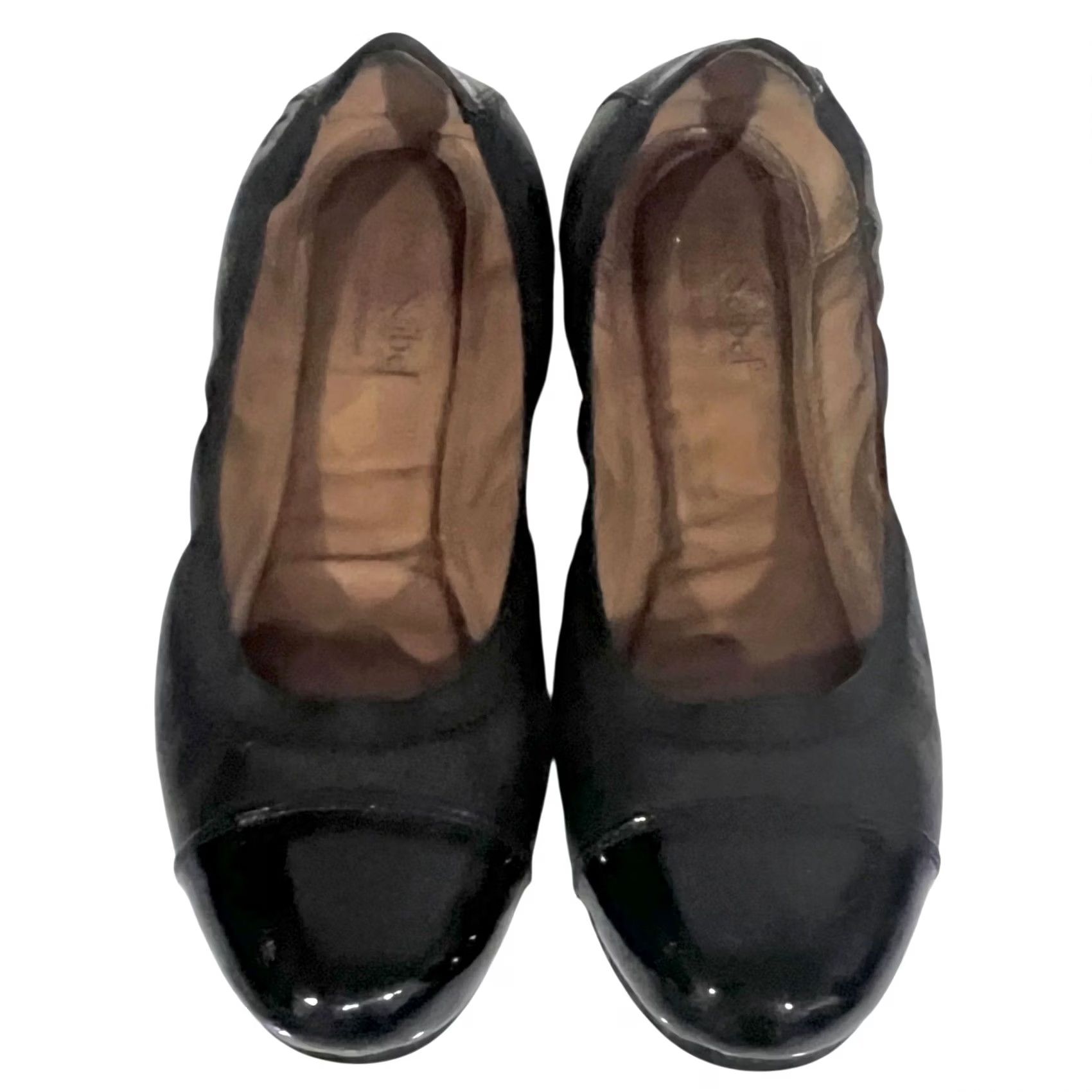 Vintage Josef Seibel Ballet Womens Black Pippa Silpper Flats Patent Leather Women Size Size US 9 / IT 39 - 3 Thumbnail