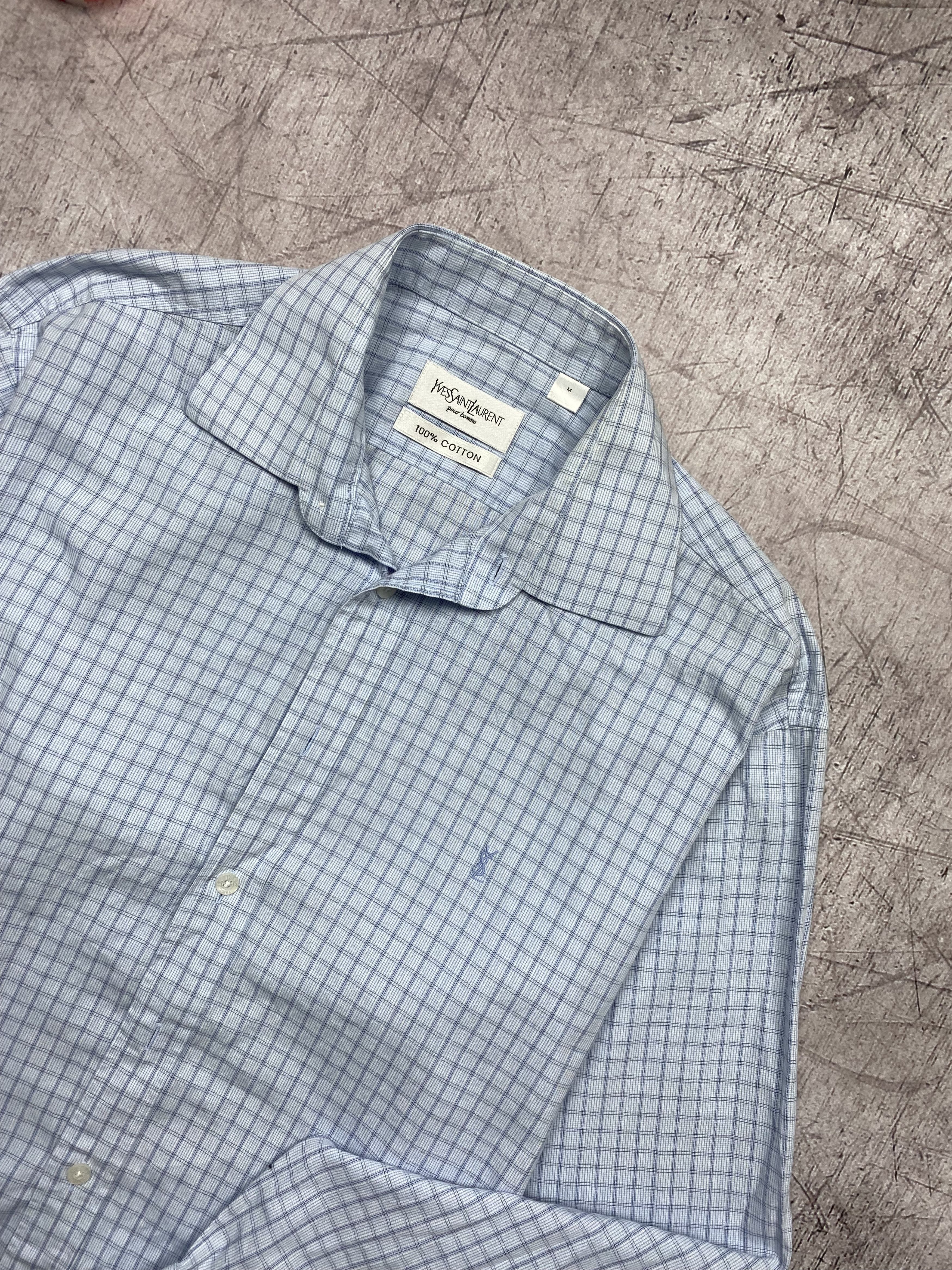 Yves Saint Laurent Yves Saint Laurent Vintage Mens Long Sleeve Shirt YSL Size US M / EU 48-50 / 2 - 2 Thumbnail