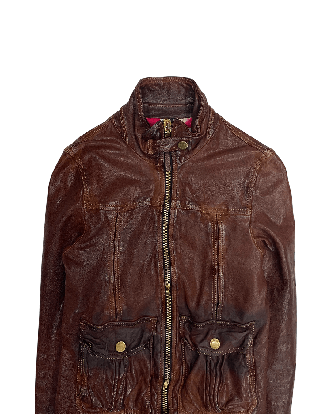 Dolce & Gabbana Dolce & Gabbana Buffalo Leather Moto Jacket Size XS / US 0-2 / IT 36-38 - 7 Thumbnail