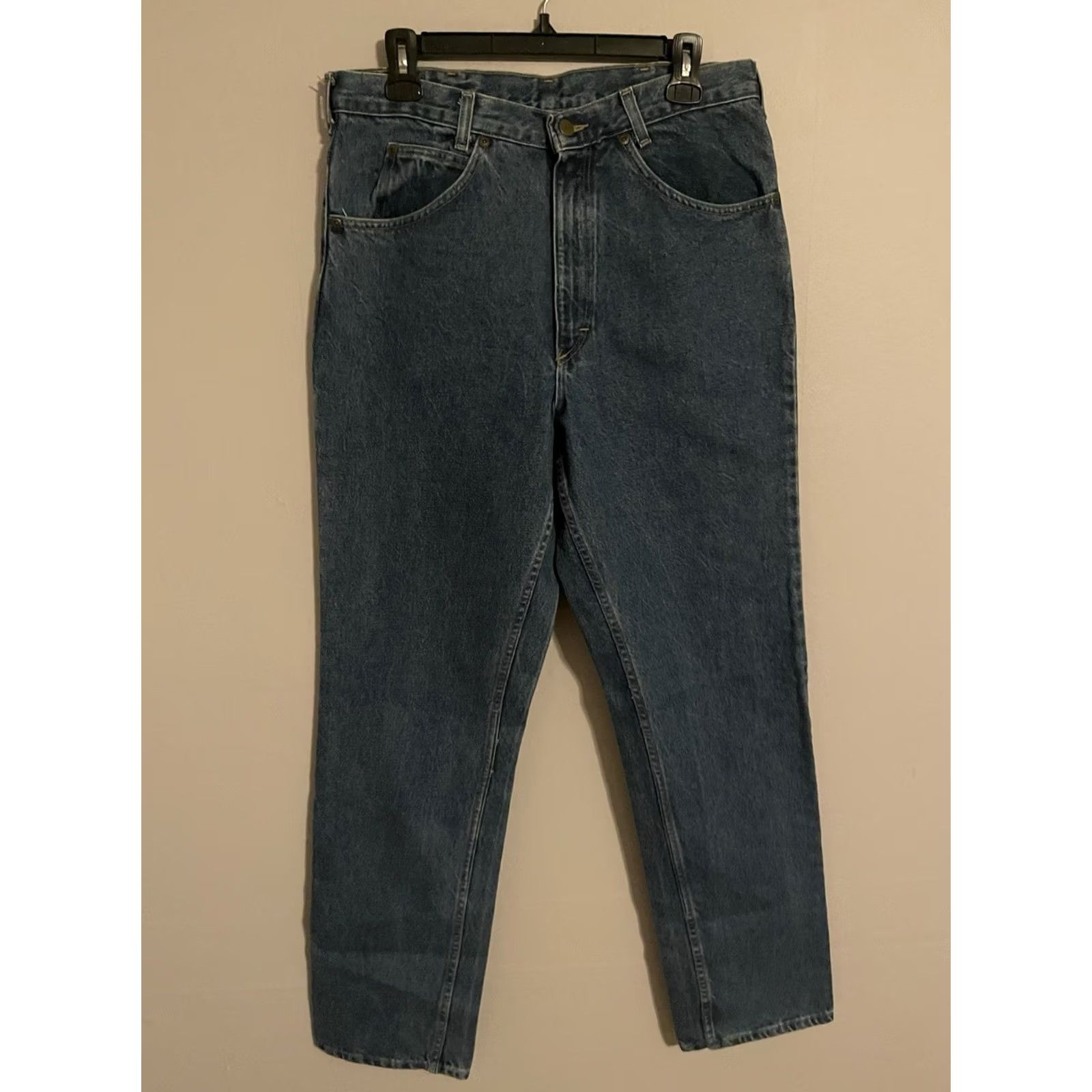 Vintage VINTAGE OshKosh B'gosh Jeans Straight Leg Western Mens 33x34 Blue 34 Inseam 100% Cotton New Size US 33 - 3 Thumbnail