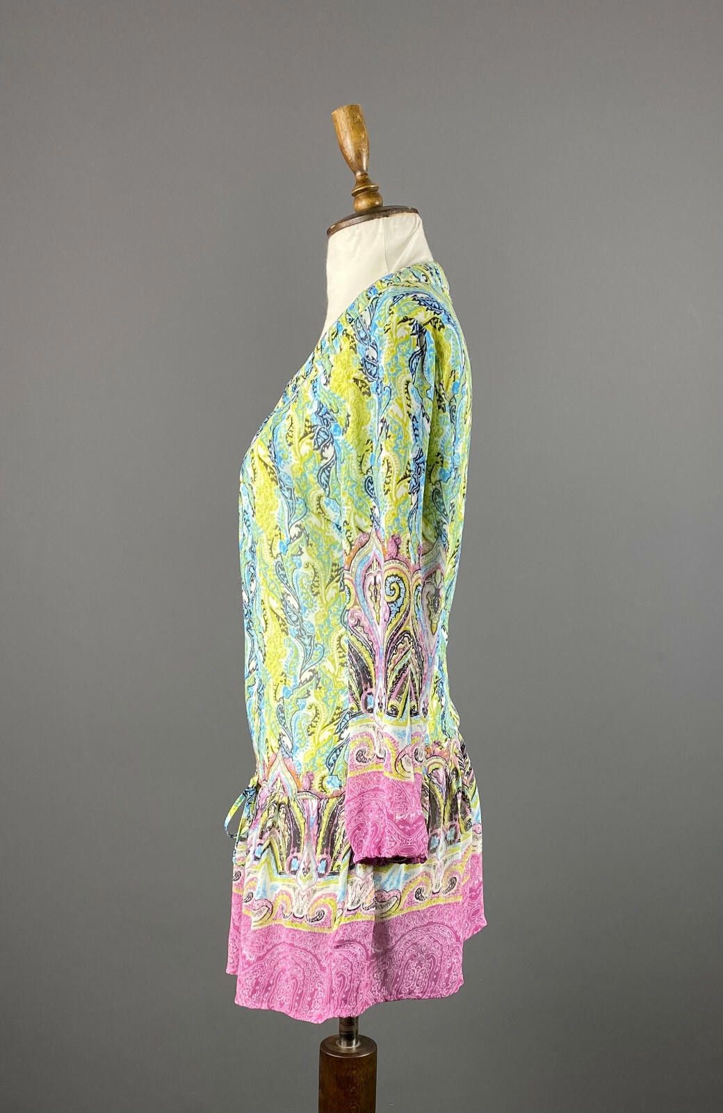 Melvin & Hamilton Ladies Malvin Multicolor Floral Belted Tunic Dress Size 38 Size M / US 6-8 / IT 42-44 - 4 Thumbnail