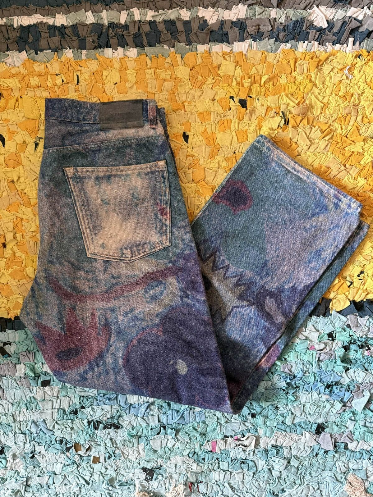 Our Legacy Third Cut 'Chalk Flower' Digital Print Jeans | Grailed