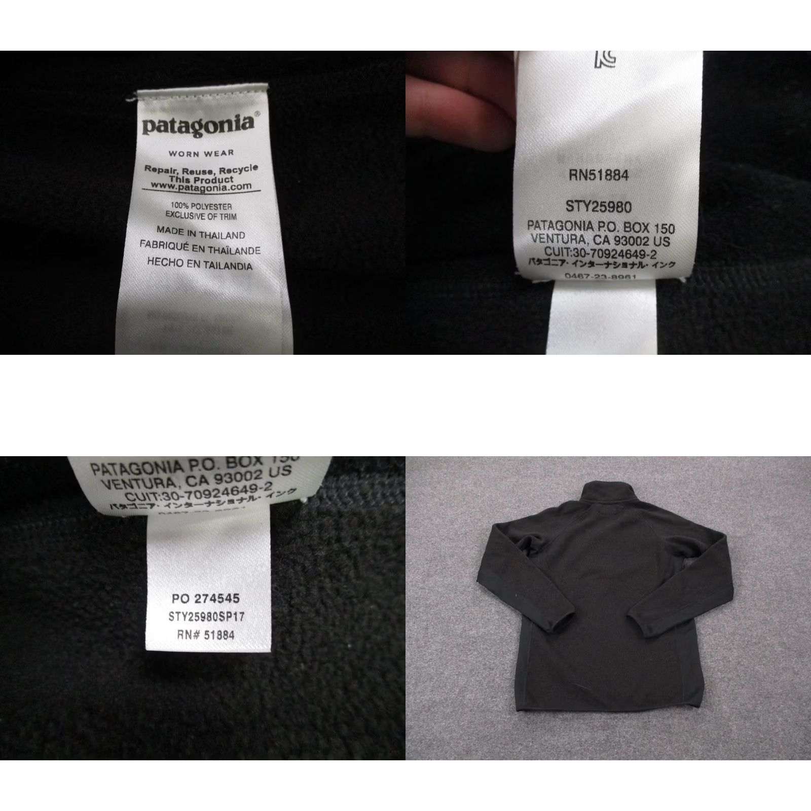Patagonia Patagonia Jacket Mens M Black Better Sweater Hiking Performance Windbreaker Pockets 1/4 Zip Thermal Lightweight Outdoor 80s? Size US M / EU 48-50 / 2 - 8 Thumbnail