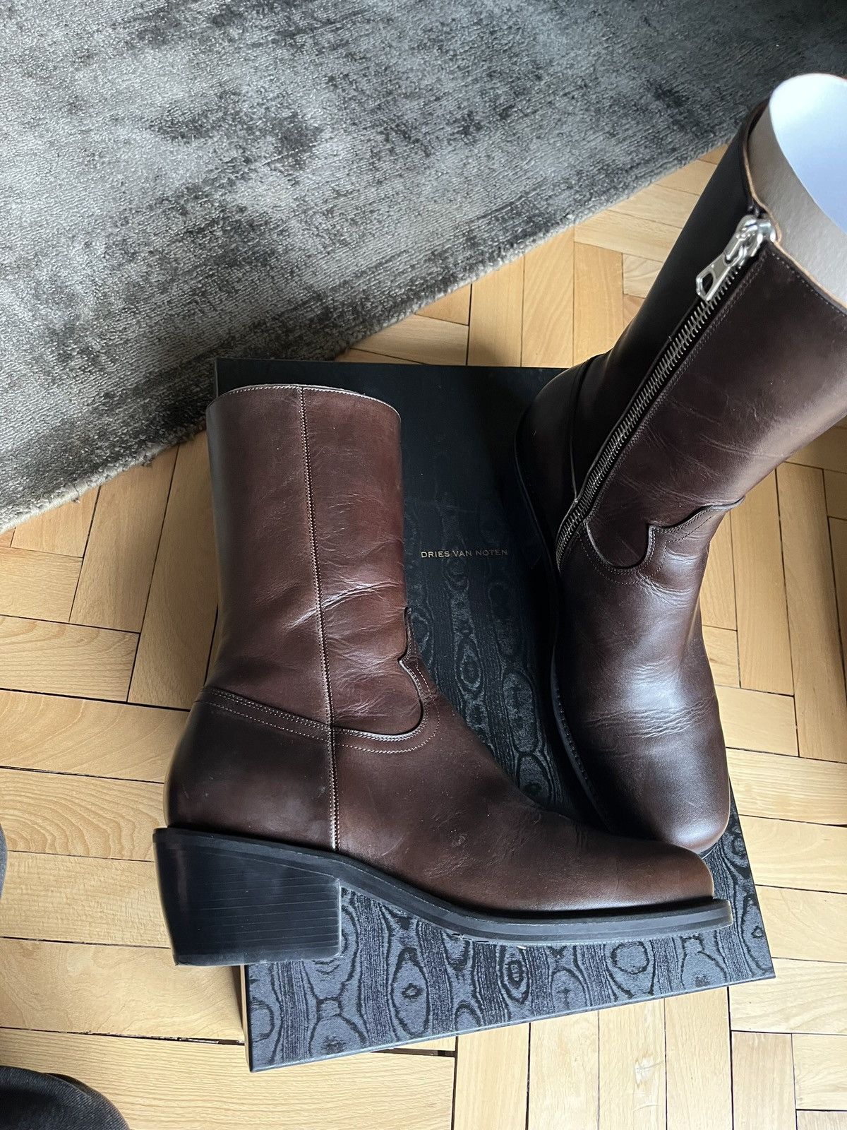 Dries Van Noten Dries van Noten Calf High Boots Size US 12 / EU 45 - 7 Thumbnail