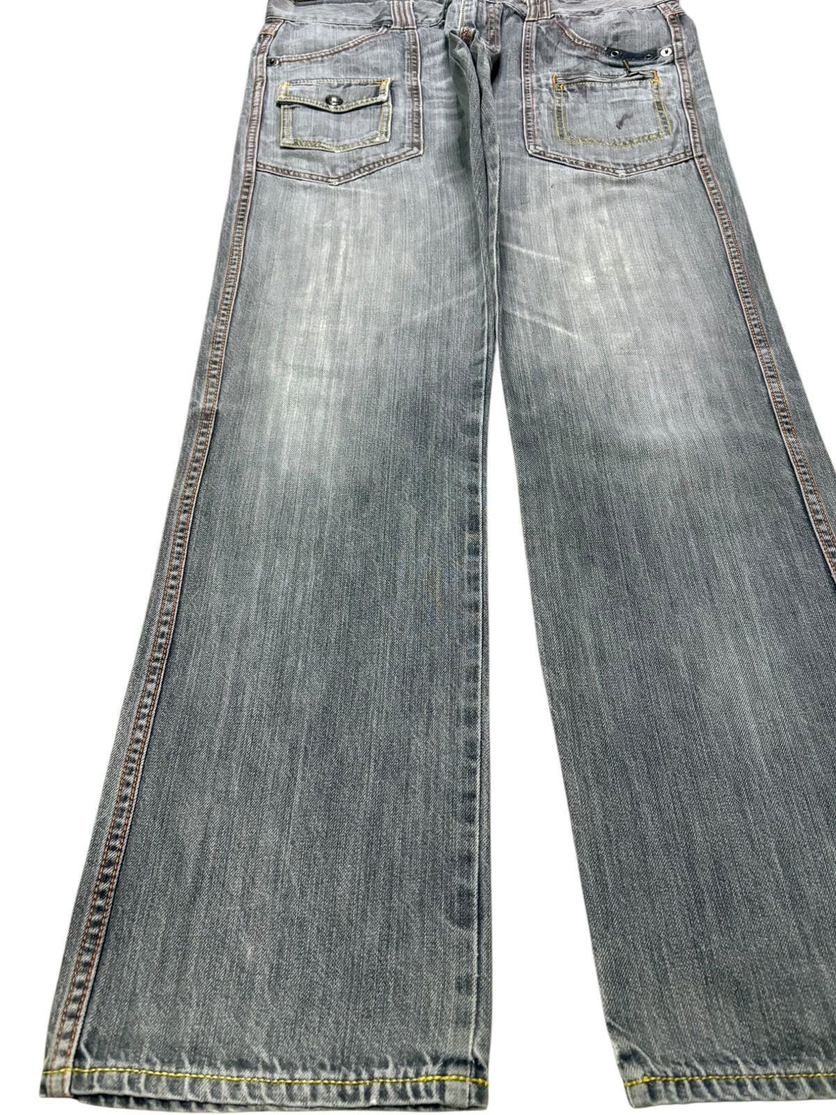 Japanese Brand Vintage Japanese Brand Bush Pant Faded Wash Loose Jeans Size US 36 / EU 52 - 6 Thumbnail