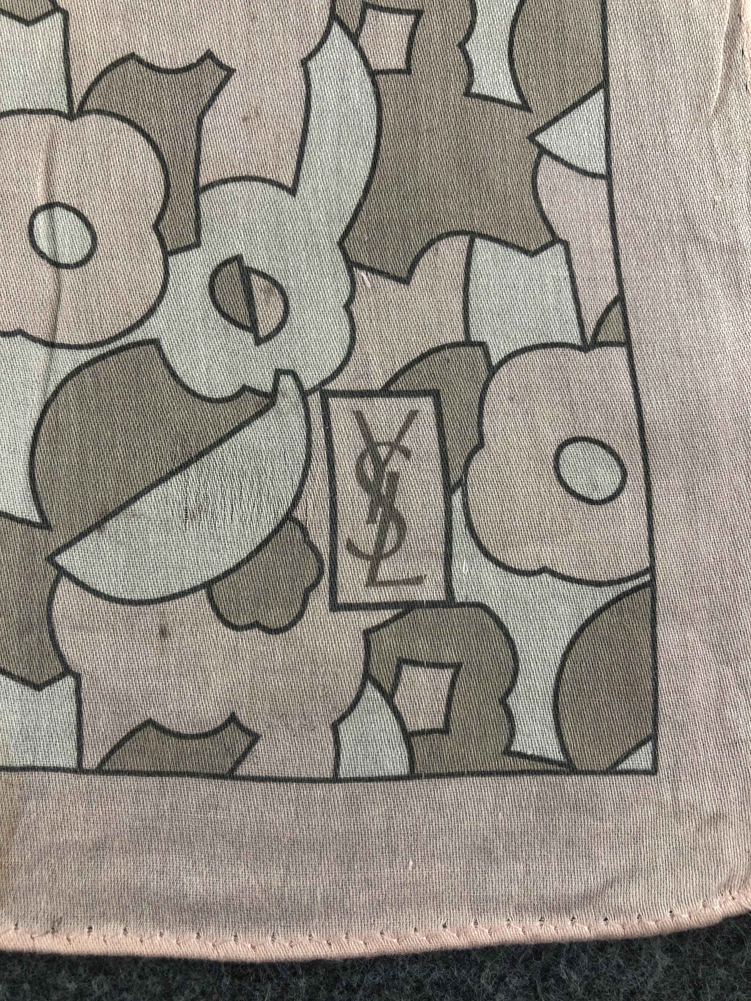 Yves Saint Laurent Yves Saint Laurent Handkerchief / Bandana / Neckerchief Size ONE SIZE - 5 Thumbnail