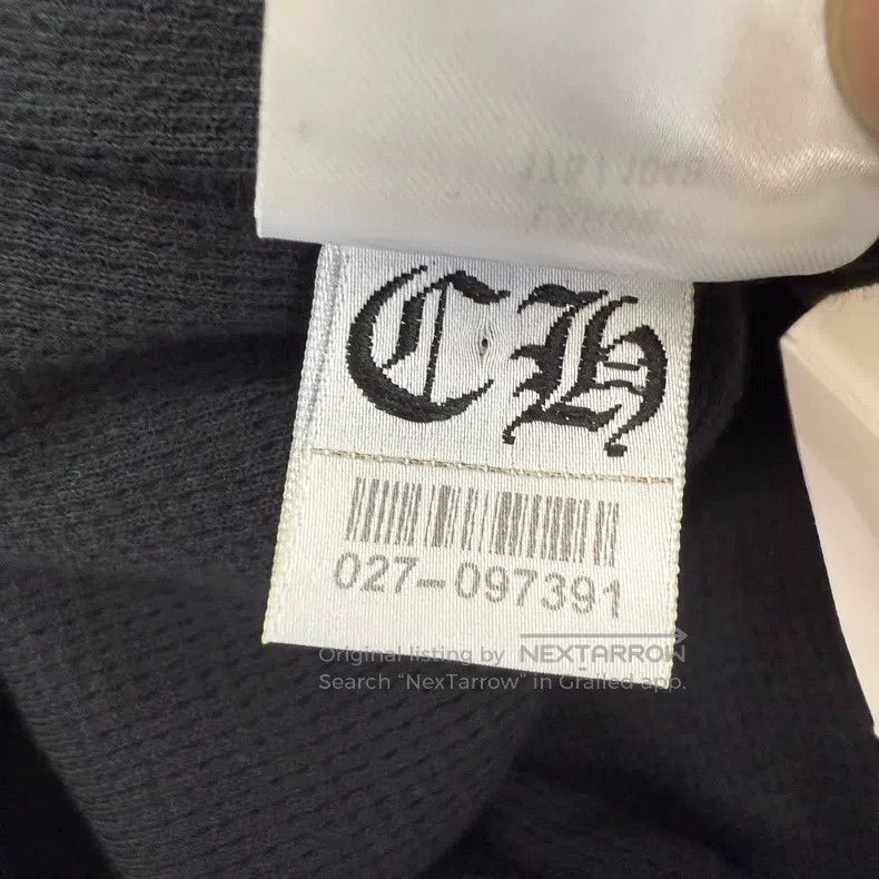 Chrome Hearts CHROME HEARTS Size L Waffle-lined hoodie with black vine fl Size US L / EU 52-54 / 3 - 5 Thumbnail