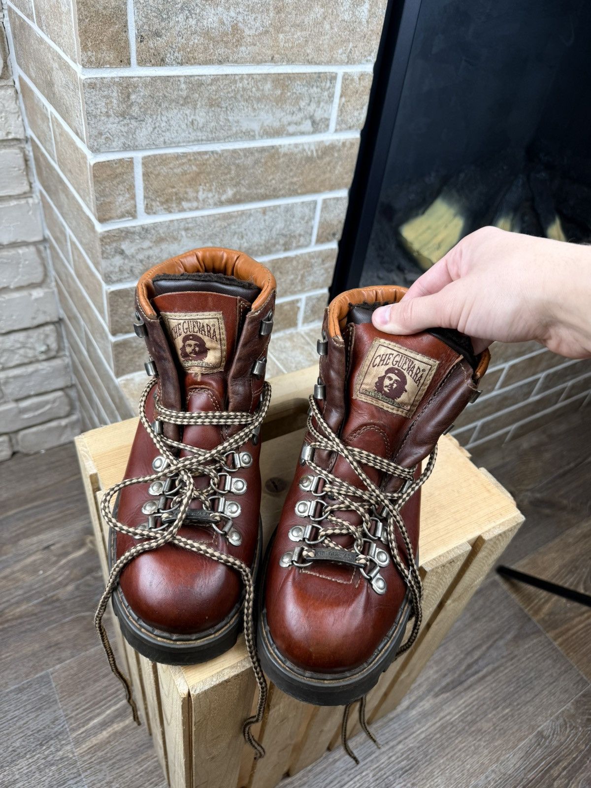 Paraboot Che Guevara Vintage Y2K Chunky Paraboot Combat Boots Size Size US 8 / EU 41 - 12 Thumbnail
