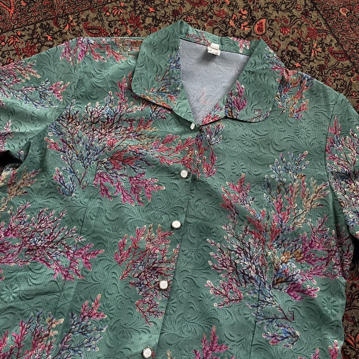 Seditionaries × semanticdesign Japanese OPV Floral Silky Shirt Size US M / EU 48-50 / 2 - 1 Thumbnail