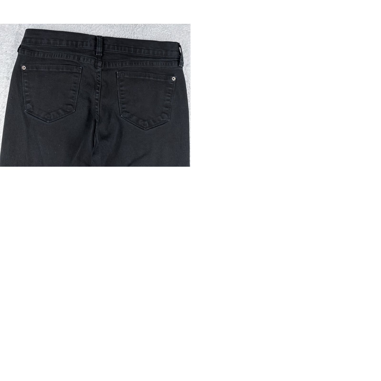 Old Navy Old Navy Jeans Bootcut Womens 6 Black Denim Cotton Mid 30x28 5-Pocket Stretch Slimming Regular Comfortable Size 28" / US 6 / IT 42 - 10 Thumbnail