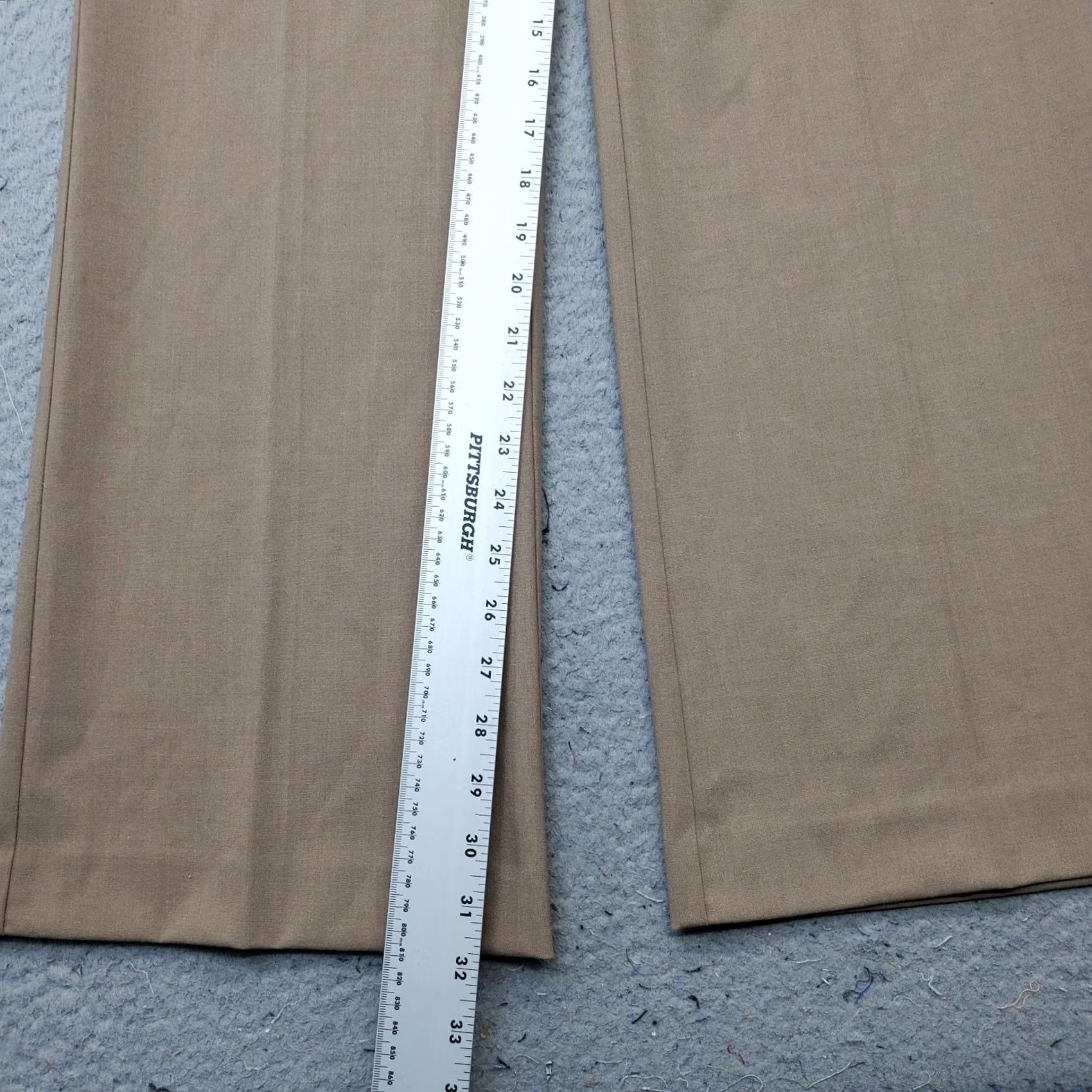 Ann Taylor Ann Taylor Curvy Bootcut Pants Women 12 Tan Formal Flat Front Stretch High Waist Size 34" / US 12 / IT 48 - 4 Thumbnail