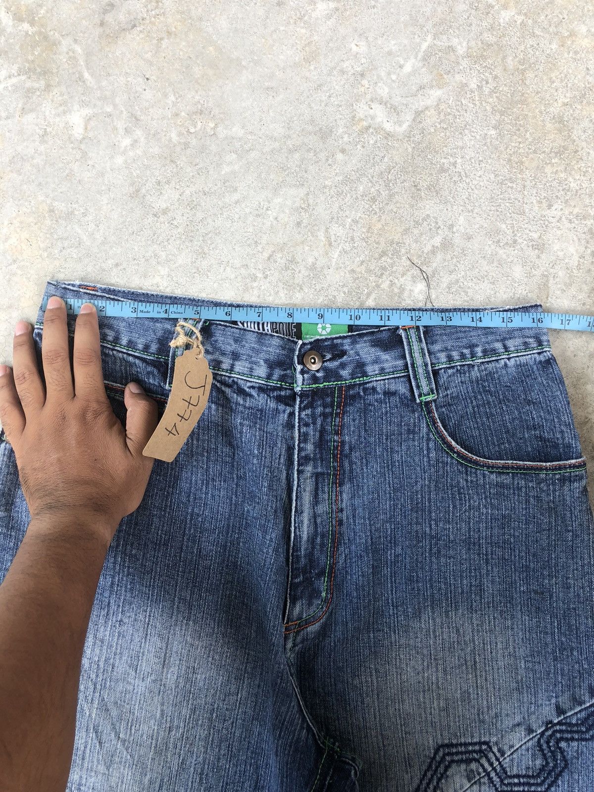 Southpole Vintage Southpole Embroidered Jeans Baggy Jeans hip hop Size US 32 / EU 48 - 18 Thumbnail