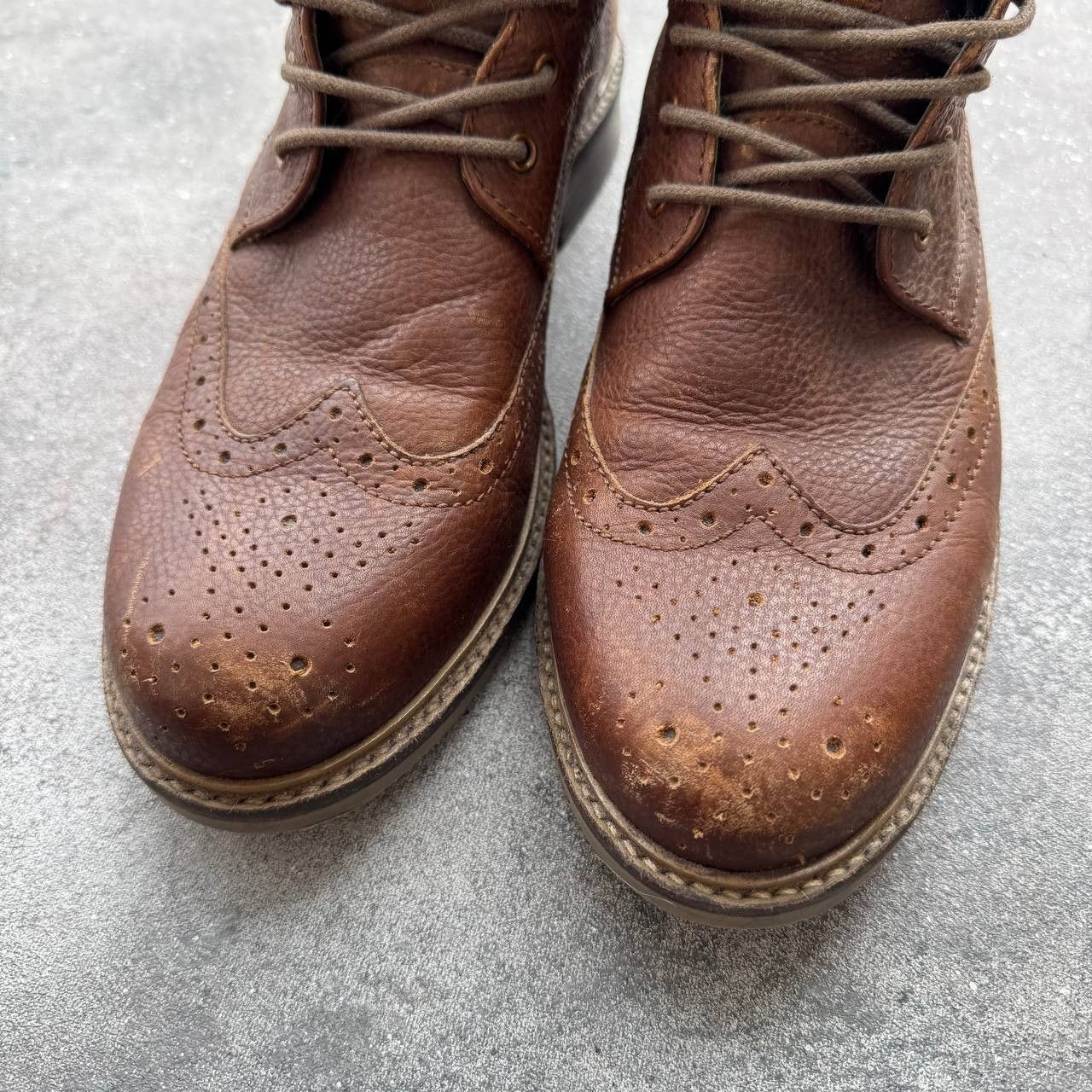 Barbour Barbour Belsay Brogue Ankle Boots Size US 11.5 / EU 44-45 - 6 Thumbnail