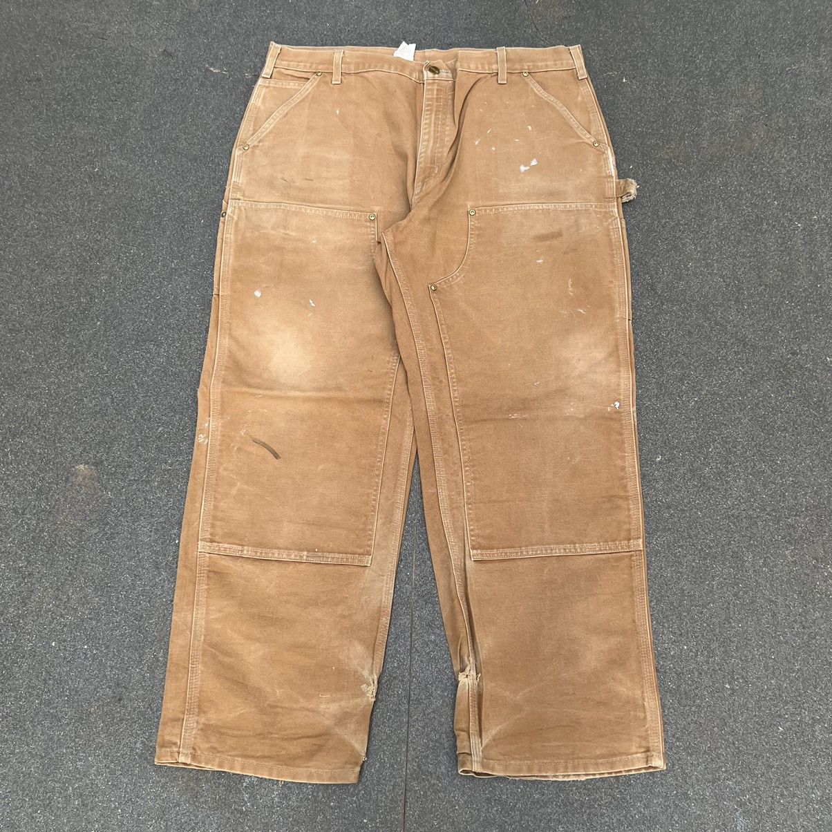 Carhartt × Vintage Vintage Carhartt Double Knee B01 - BRN Size US 40 / EU 56 - 1 Thumbnail