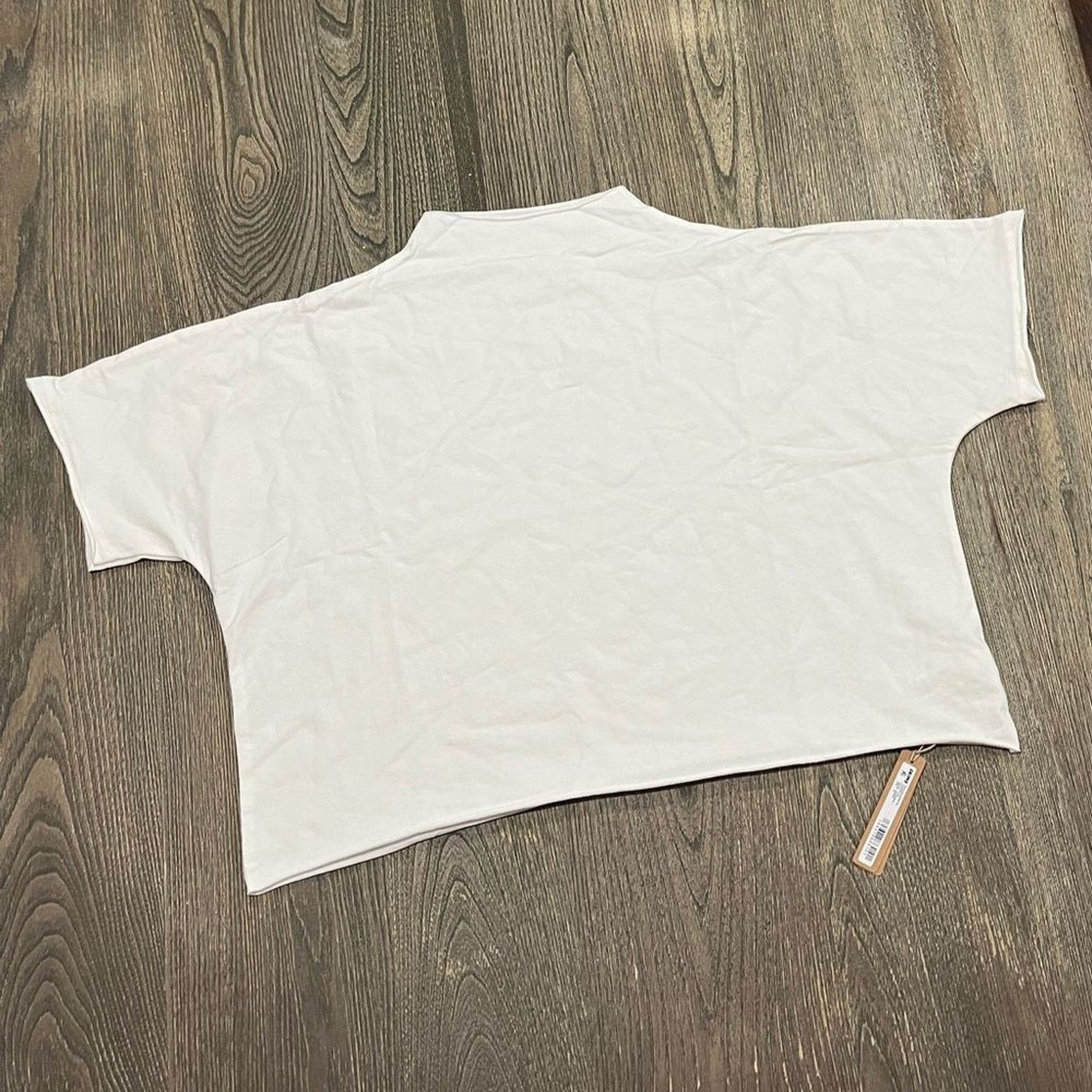 SKIMS Skims Raw Edge Super Cropped Tee Short Sleeve Marble 4X Size 4XL / US 24-26 - 4 Thumbnail