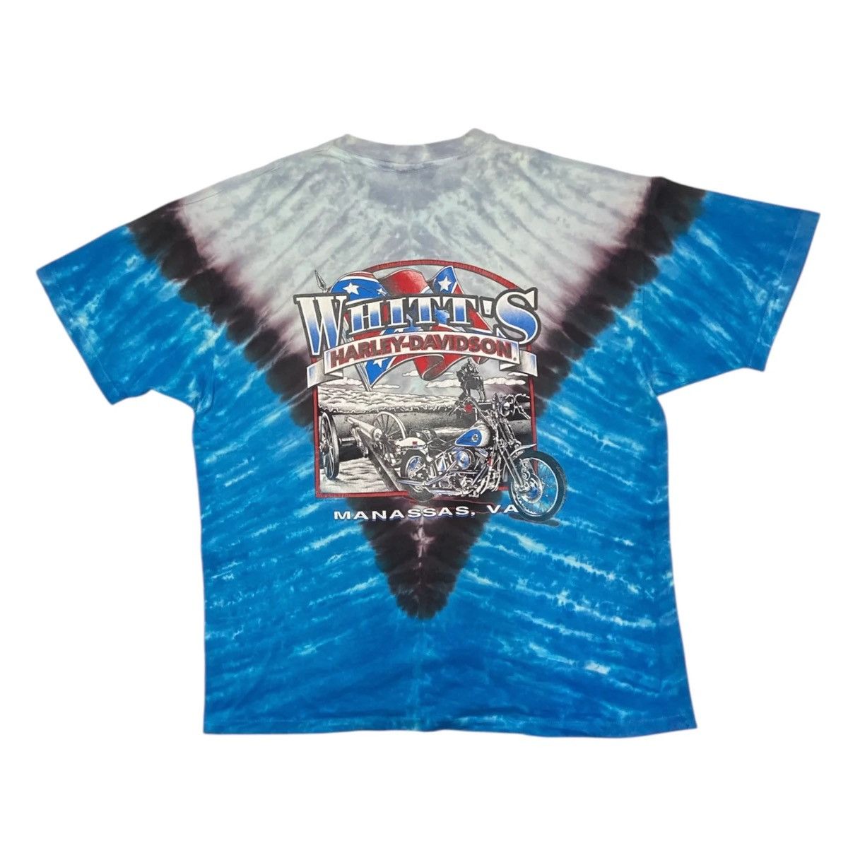 Harley Davidson Vintage 1993 Harley Davidson Rk Stratman Tie Dye Tshirts Size US XL / EU 56 / 4 - 2 Thumbnail