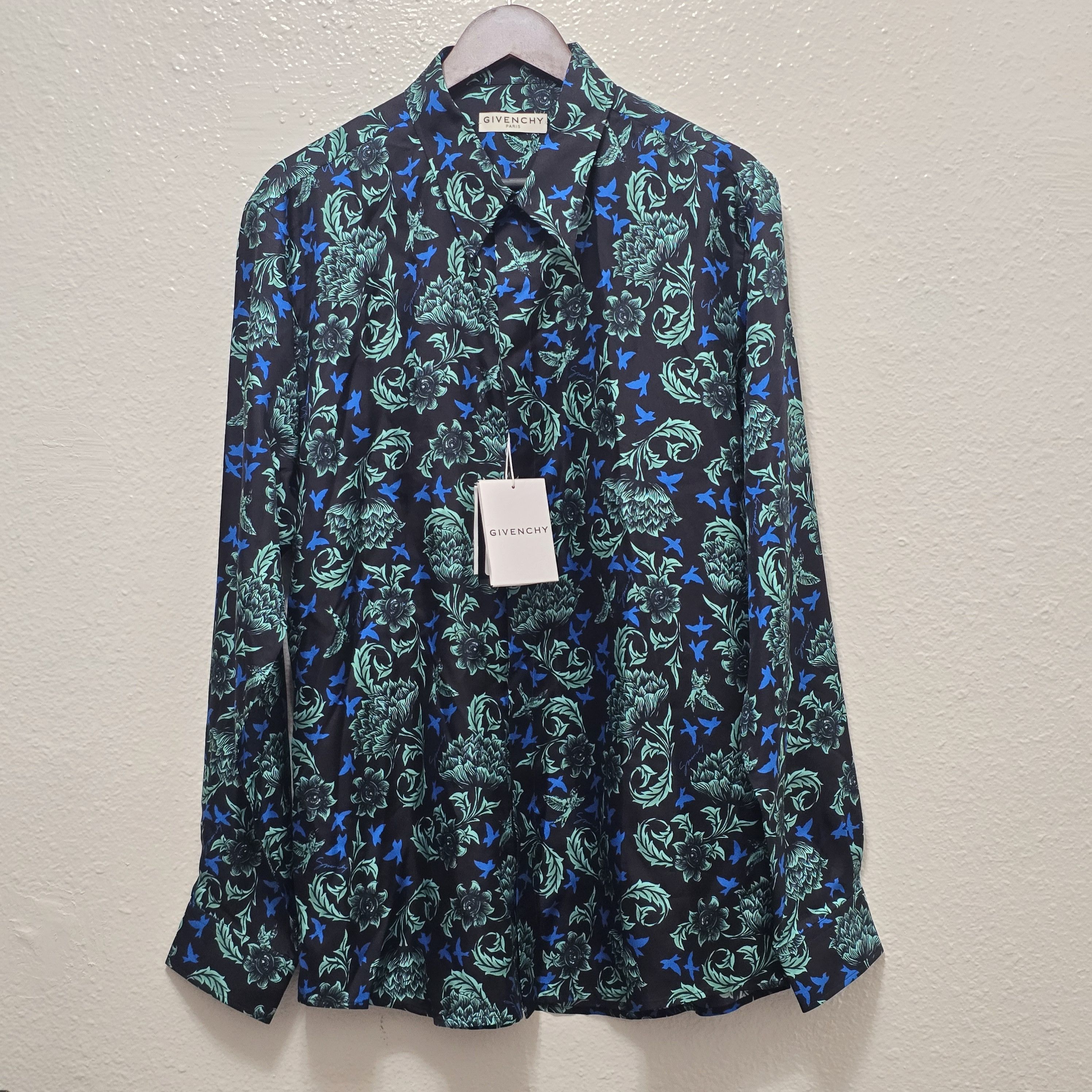 Givenchy Silk floral shirt Size US XL / EU 56 / 4 - 2 Thumbnail